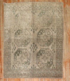 Zabihi Collection Antique Tribal Square Ersari Rug