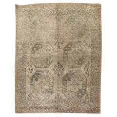 Zabihi Collection Antiker quadratischer Ersari-Teppich im Stammesstil