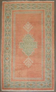 Zabihi Collection Antique Turkish Borlou Coral Rug
