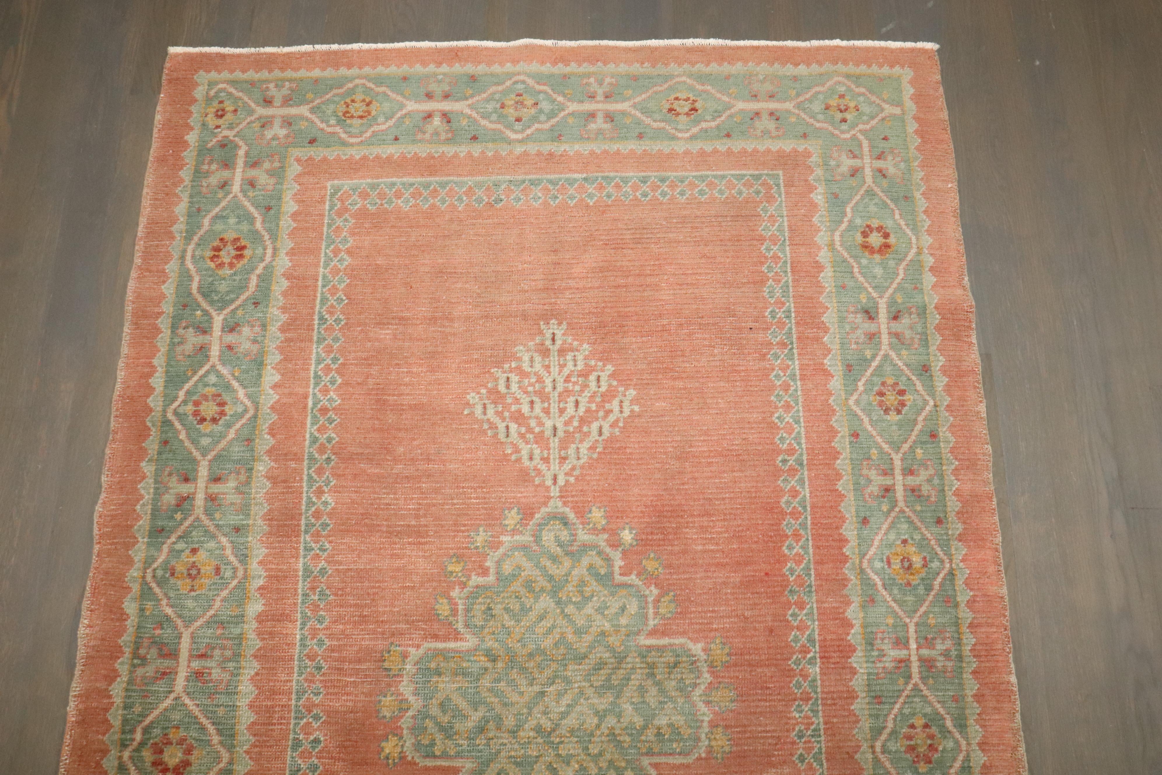Tappeto Zabihi Collection'S Antico Turco Borlou Corallo in vendita 1