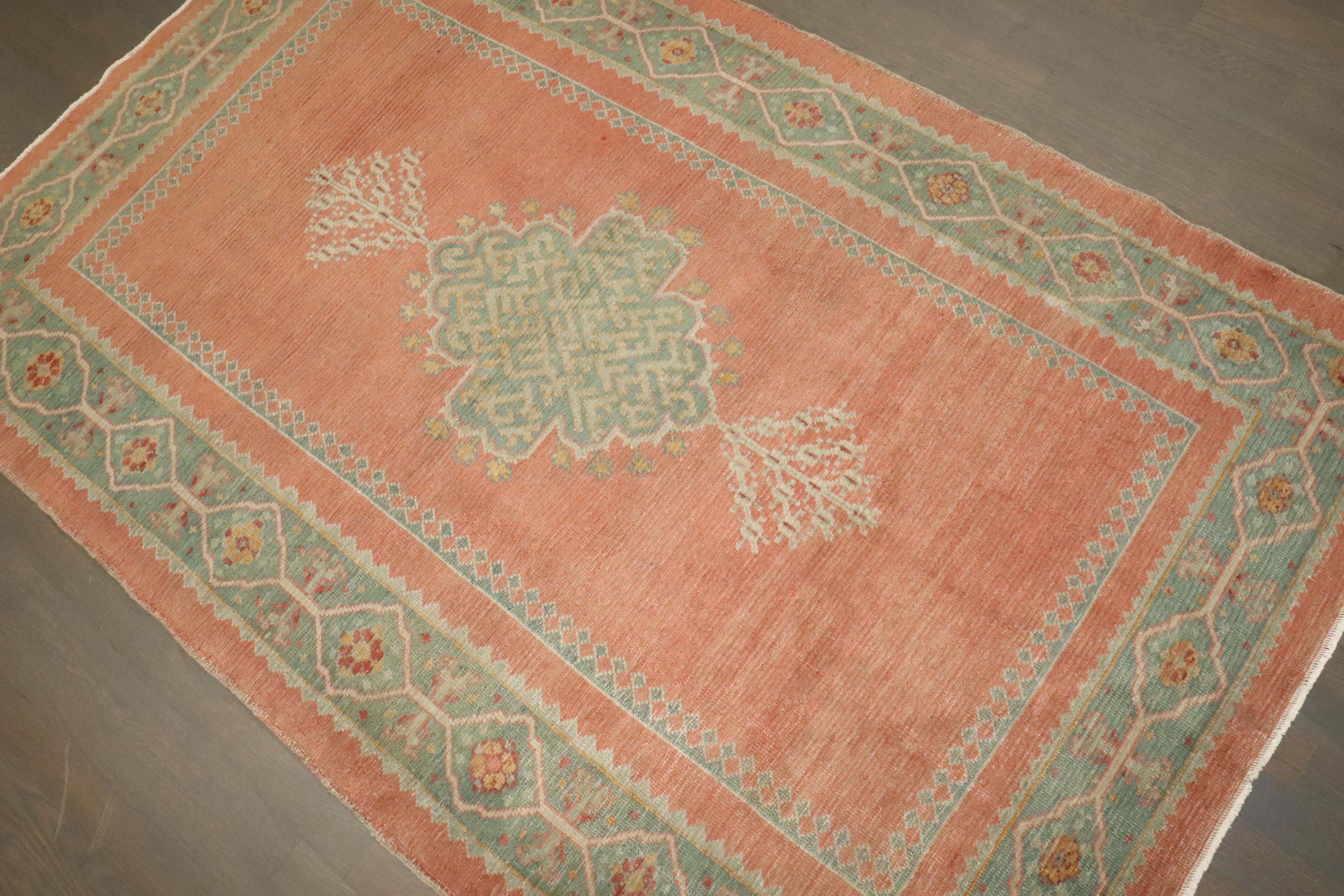Tappeto Zabihi Collection'S Antico Turco Borlou Corallo in vendita 2