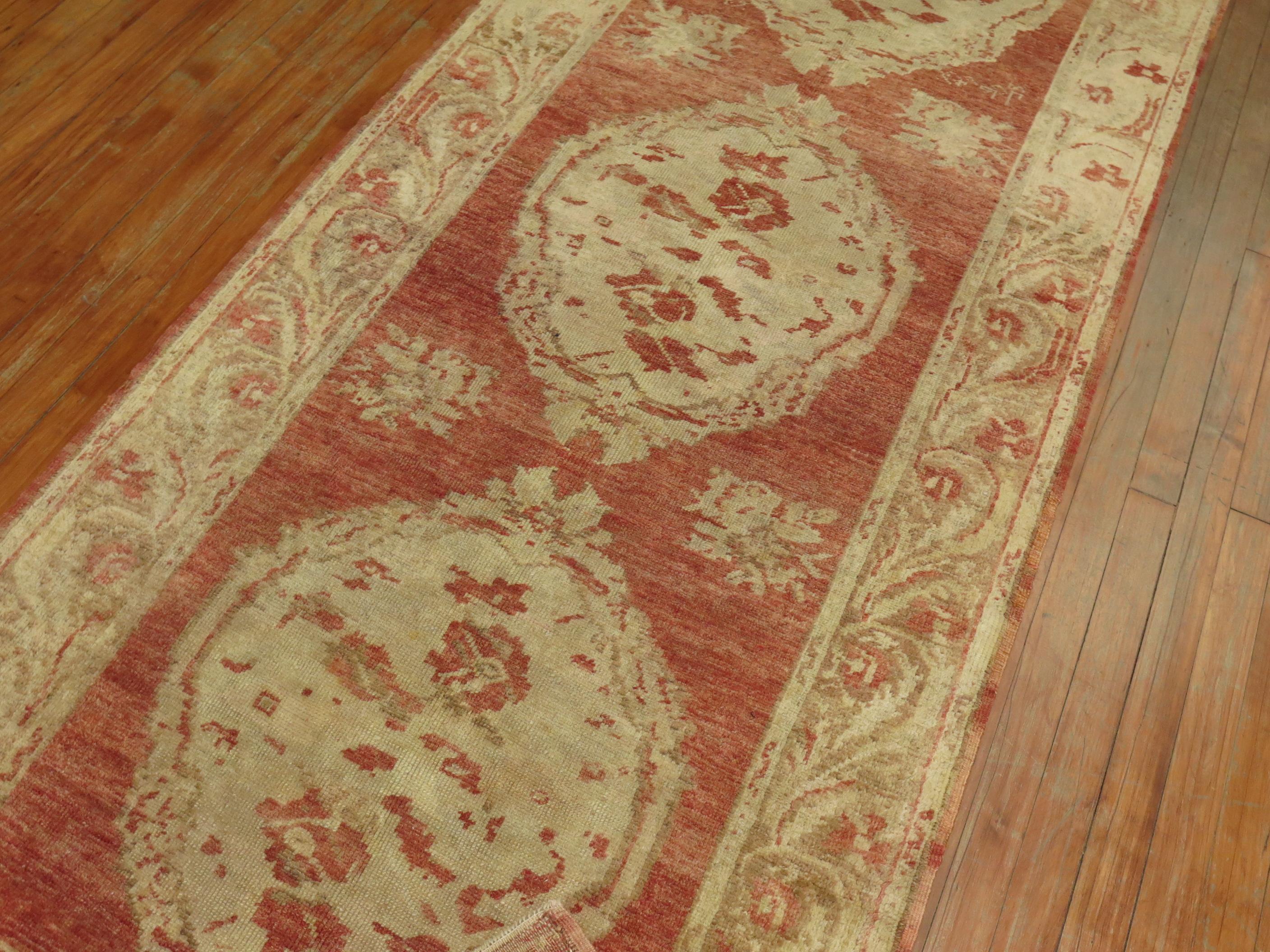Zabihi Collection Antique Turkish Floral Runner In Good Condition For Sale In New York, NY