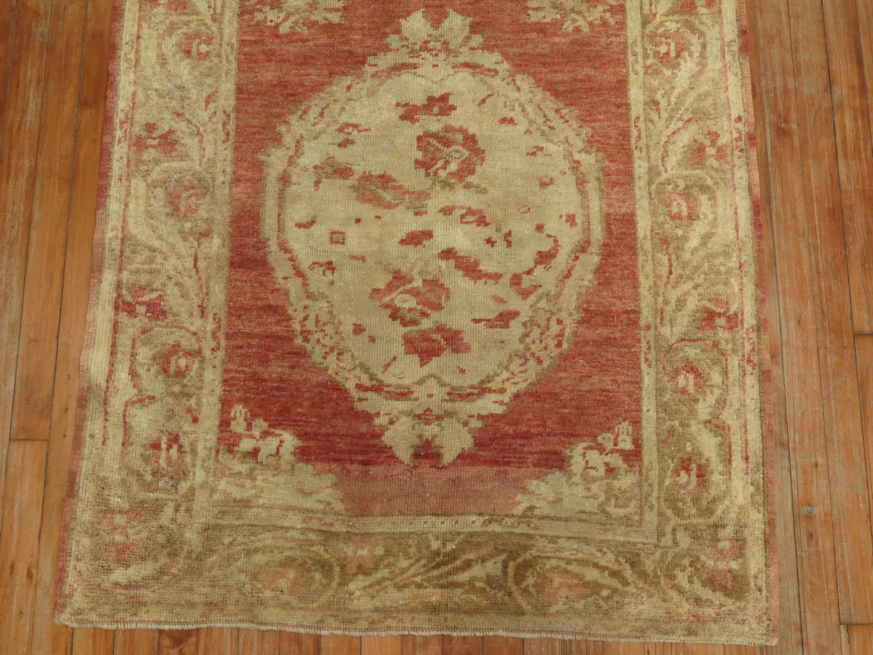 Zabihi Collection Antique Turkish Floral Runner For Sale 3