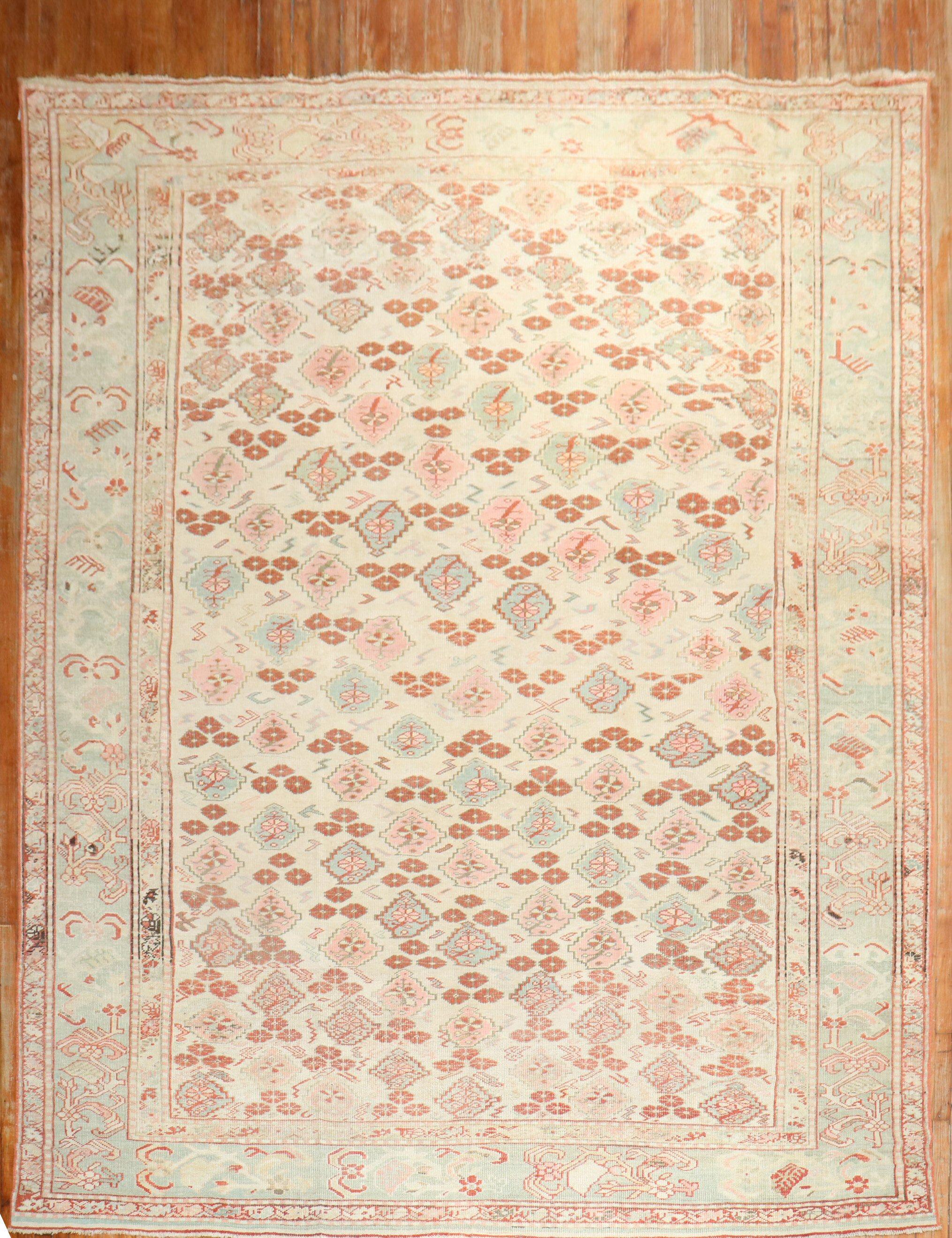 Zabihi Collection Antique Turkish Ghiordes Rug For Sale 3