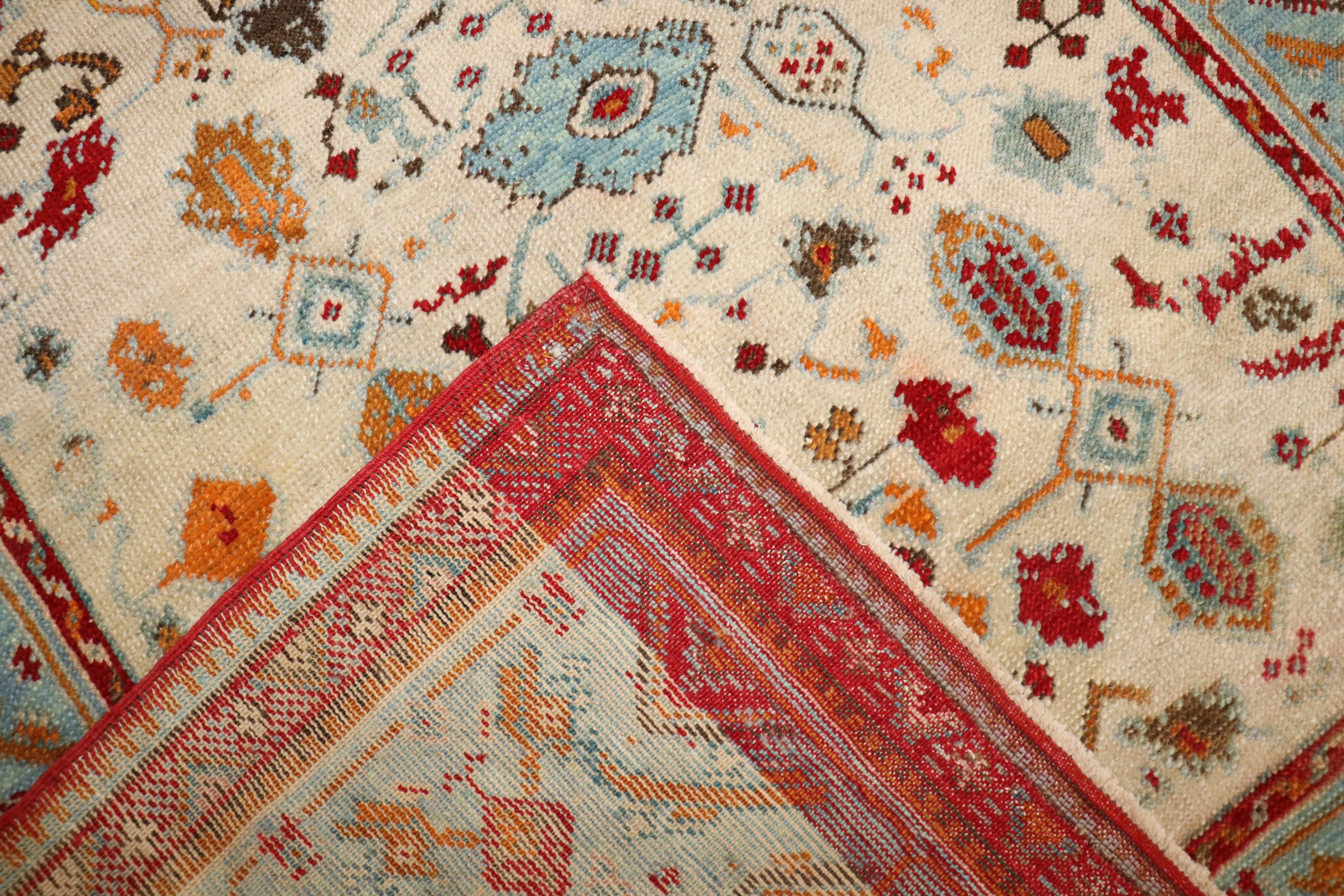 Romantic Zabihi Collection Antique Turkish Ghiordes Rug For Sale