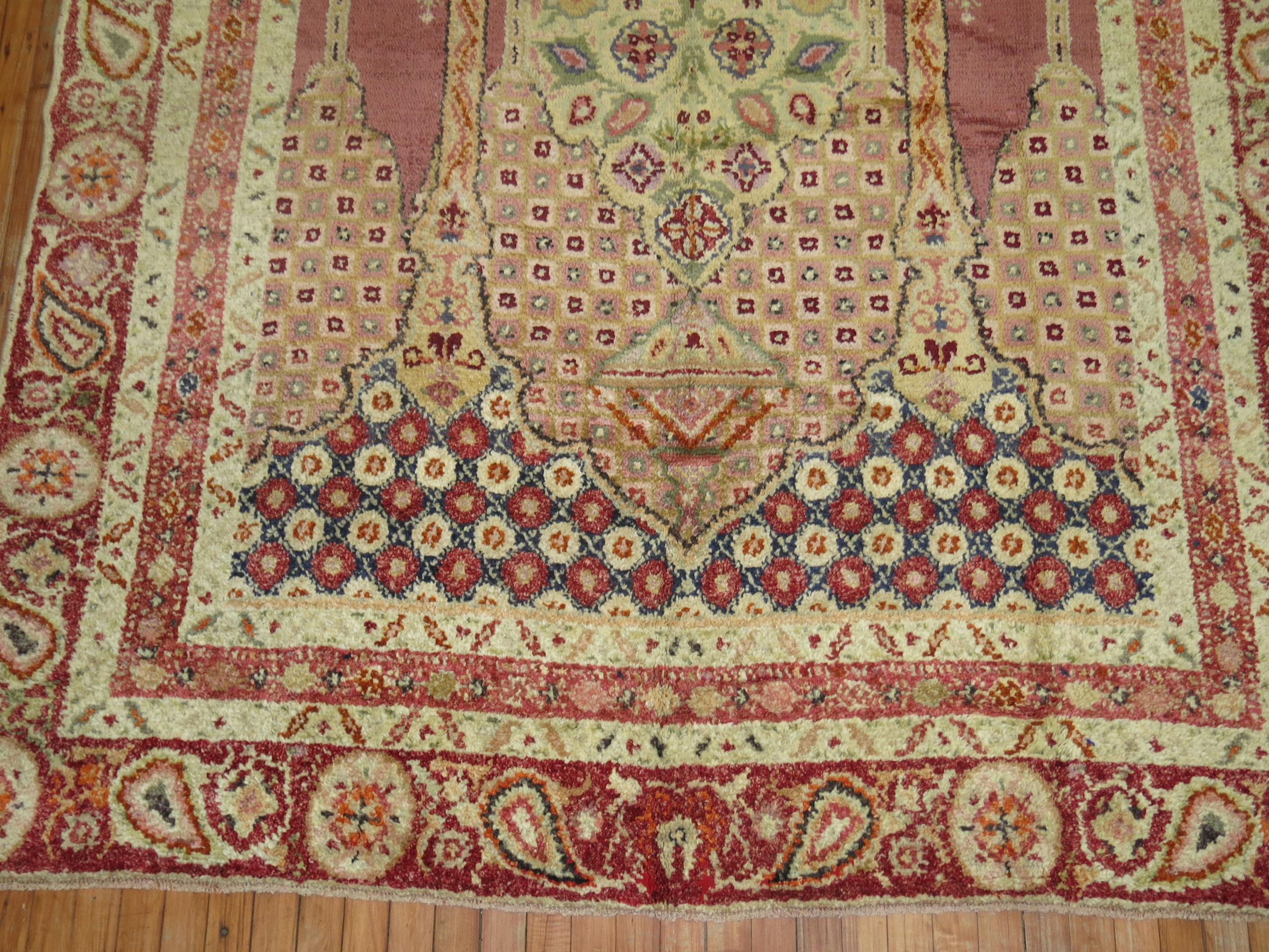 Antiker türkischer Ghiordes-Schnörkelteppich aus der Zabihi-Kollektion im Angebot 2