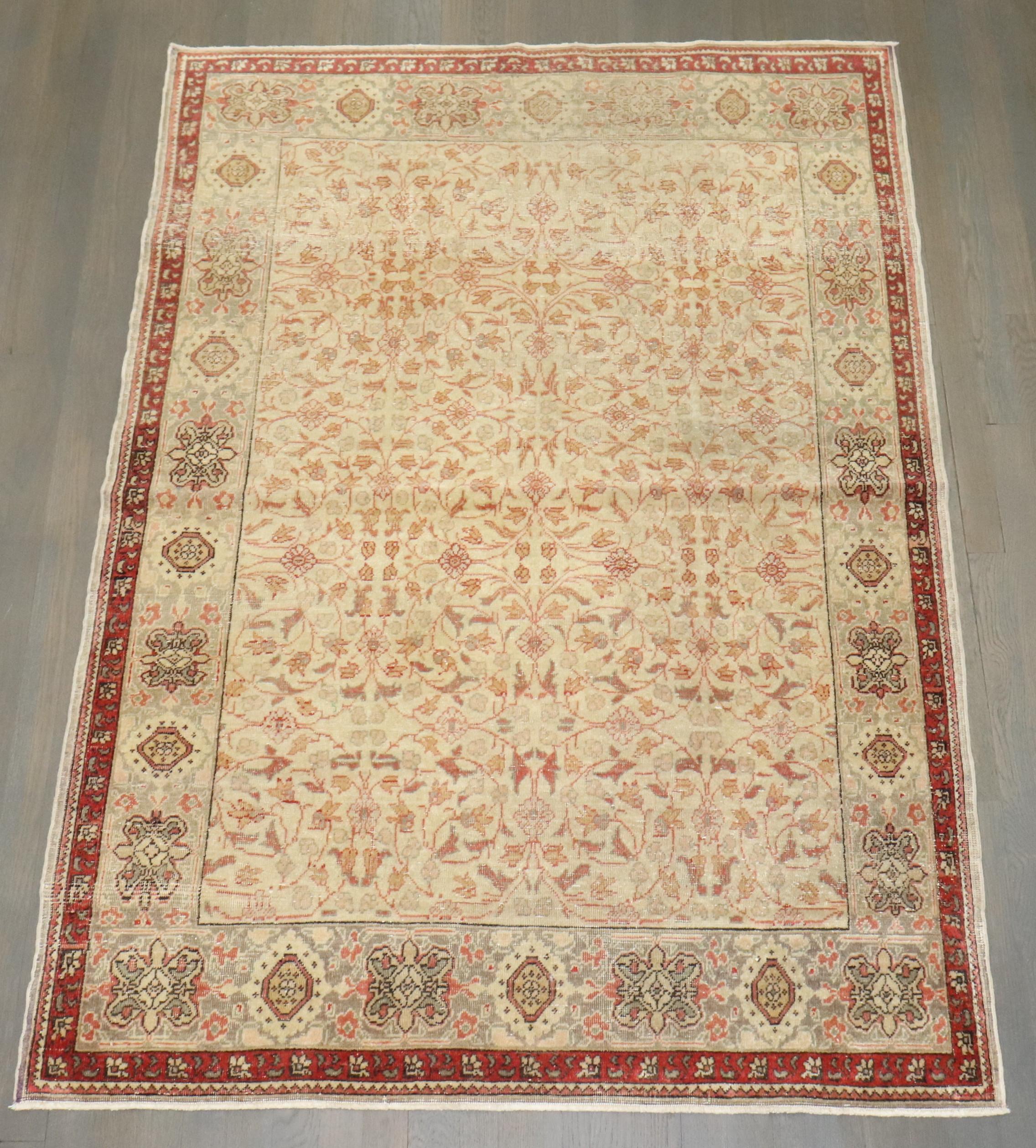 Zabihi Collection Antique Turkish Herekeh Rug For Sale 2