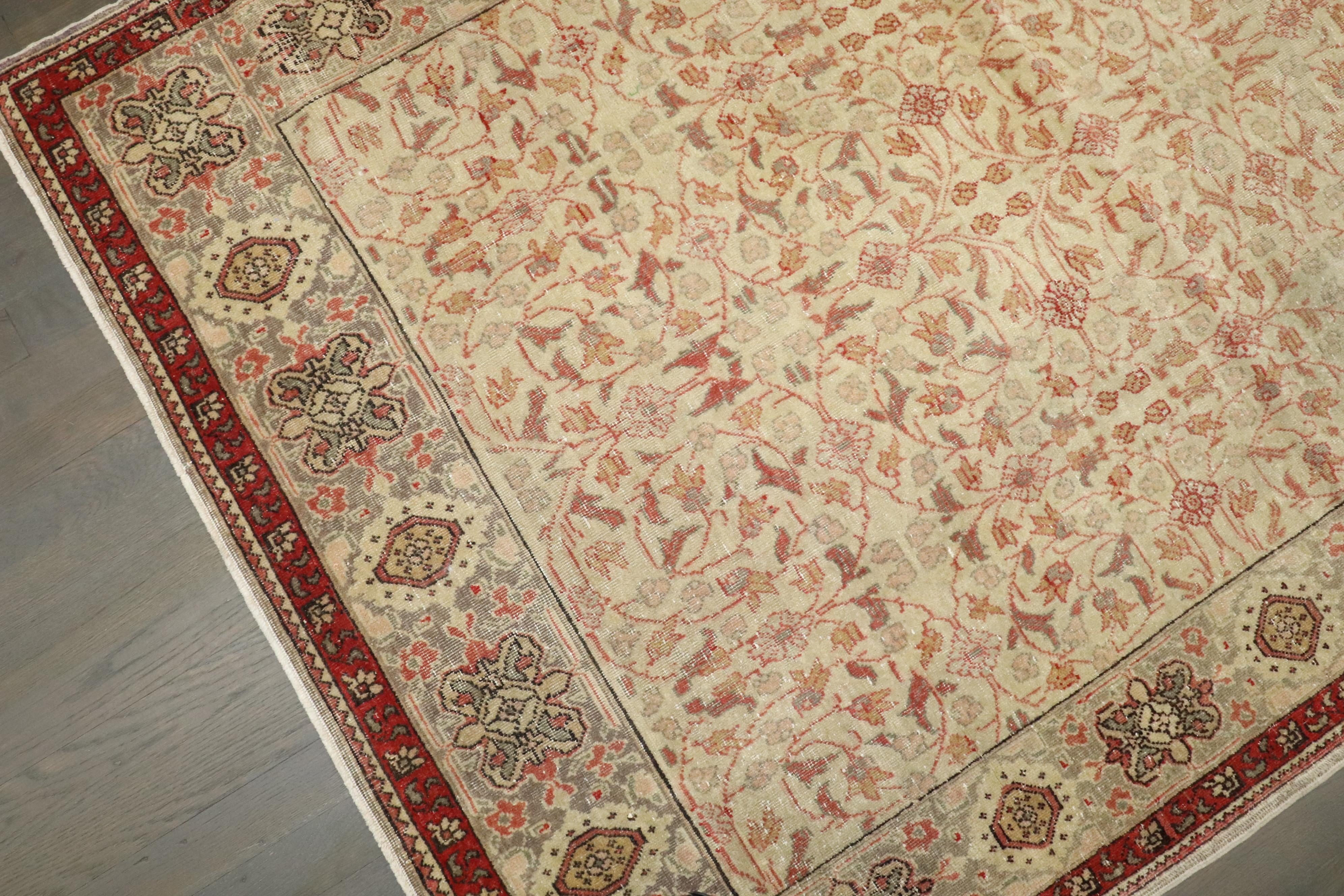 Zabihi Collection Antique Turkish Herekeh Rug For Sale 4