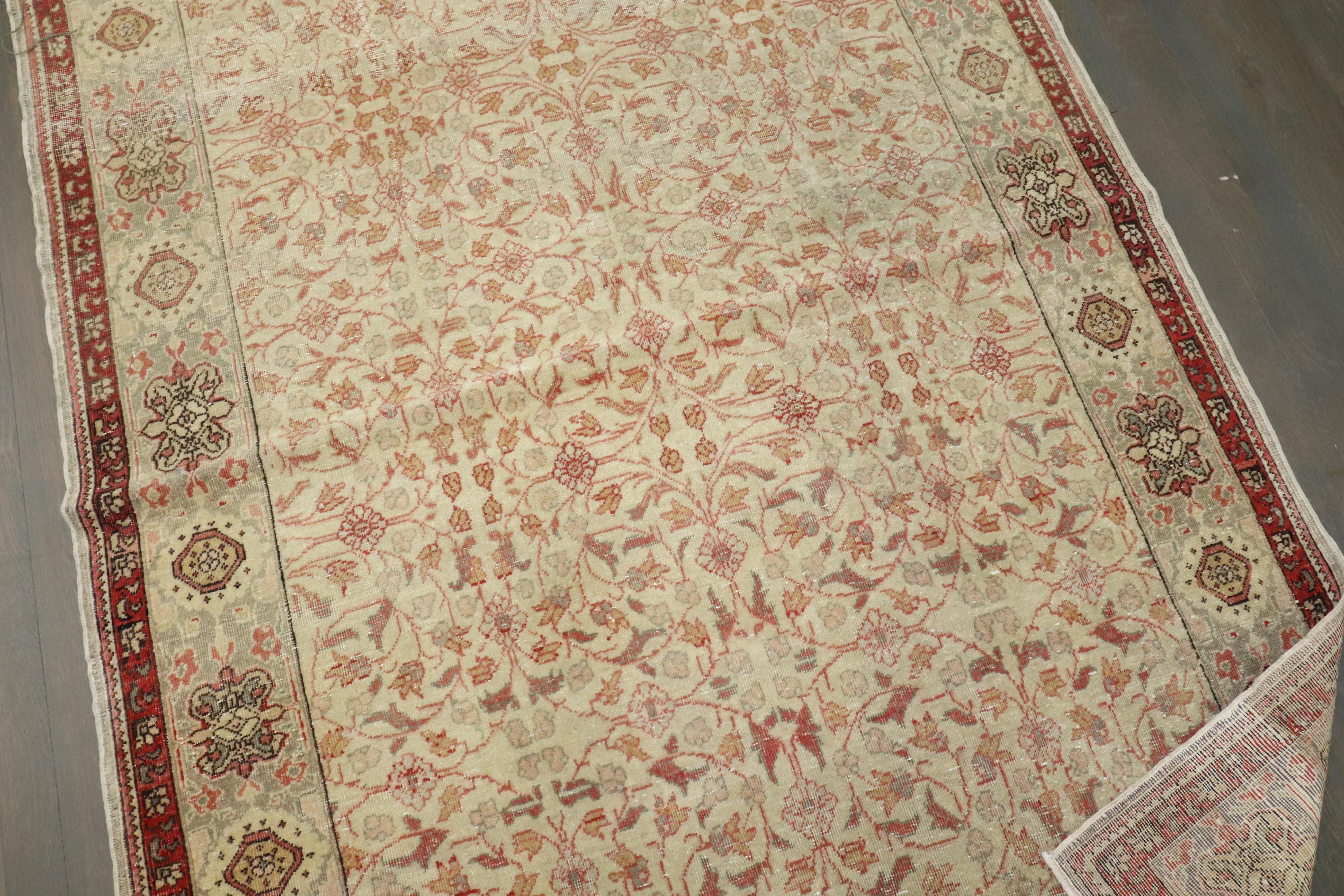 American Empire Zabihi Collection Antique Turkish Herekeh Rug For Sale