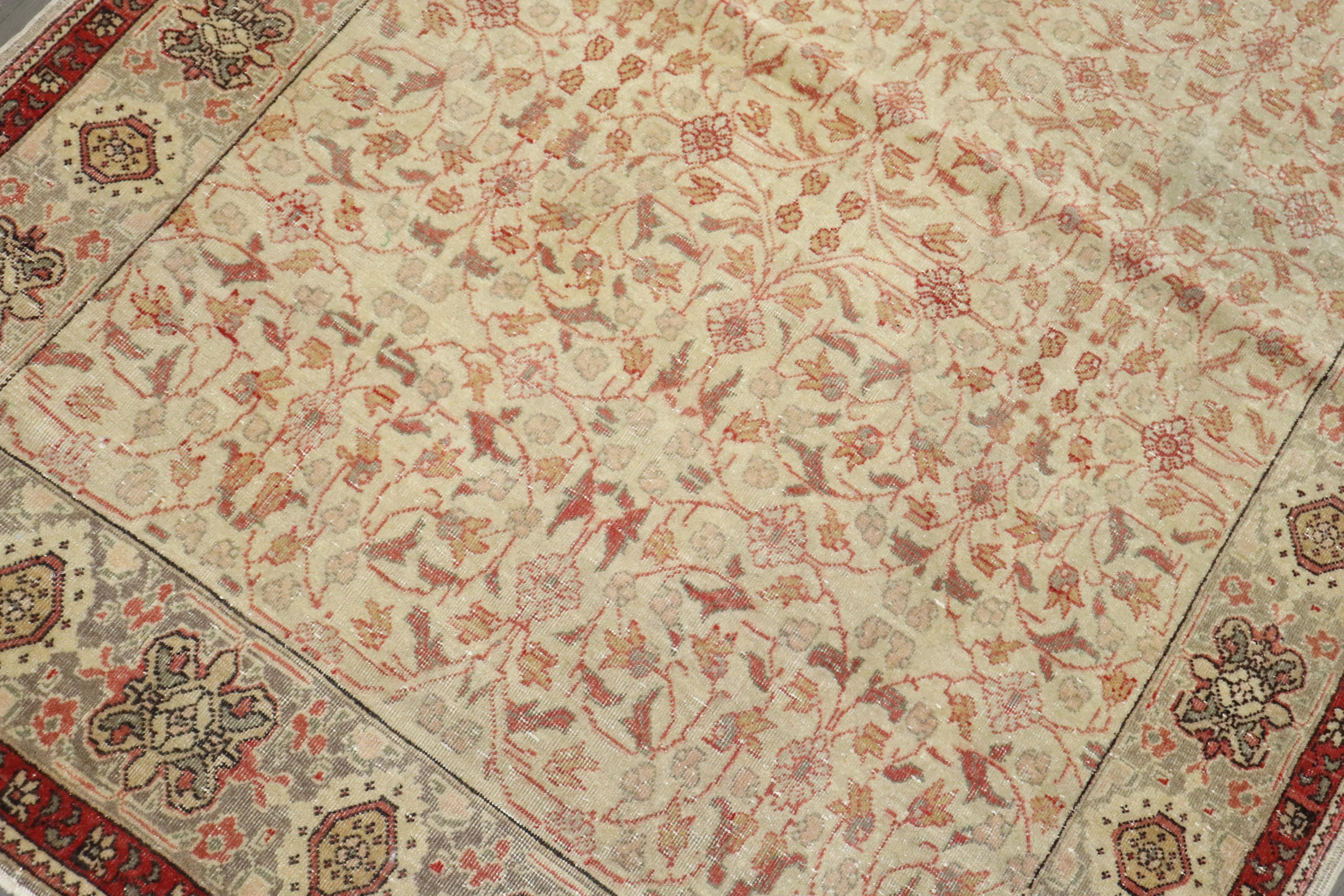 20th Century Zabihi Collection Antique Turkish Herekeh Rug For Sale