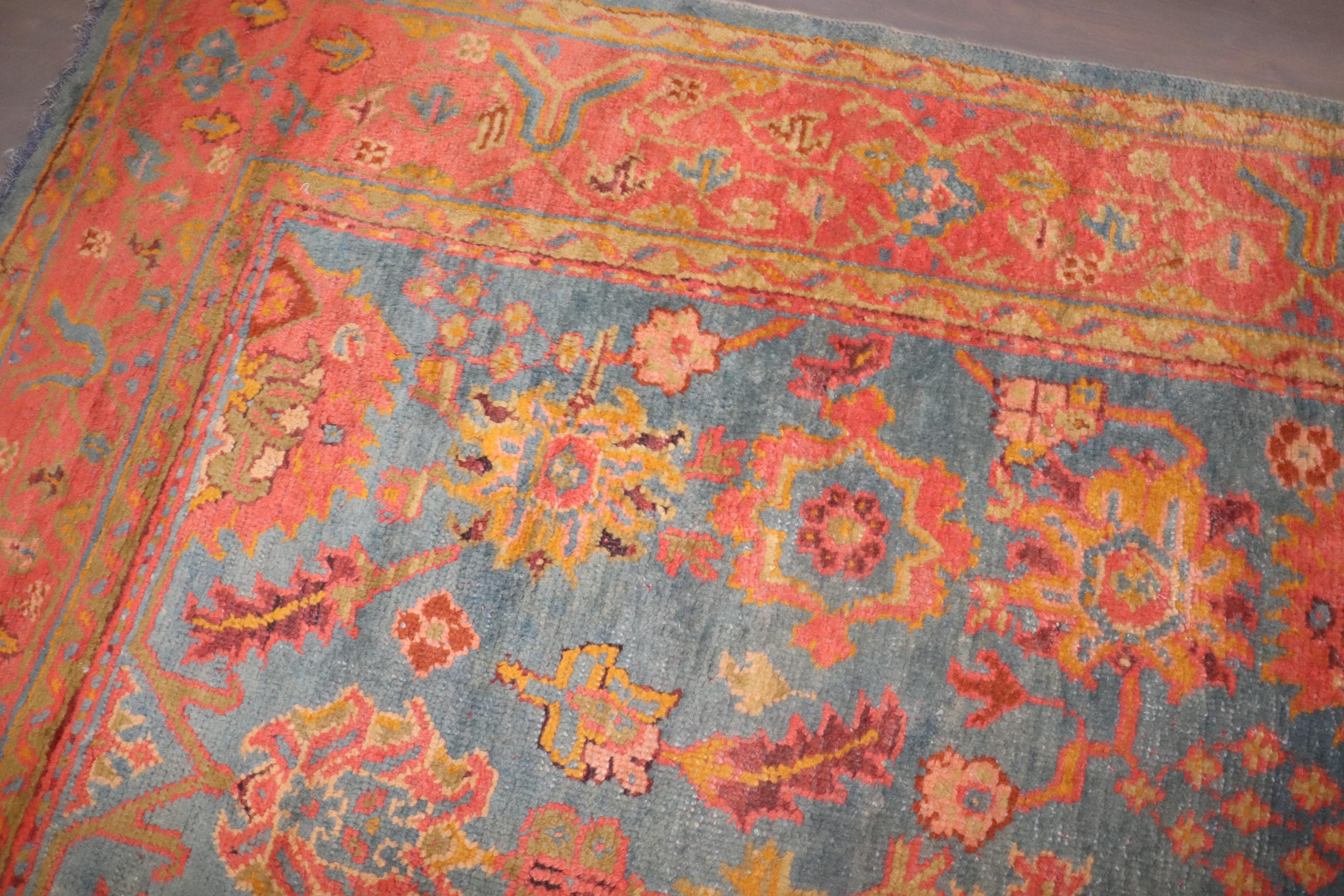 Colección Zabihi Alfombra Oushak Turca Antigua 4