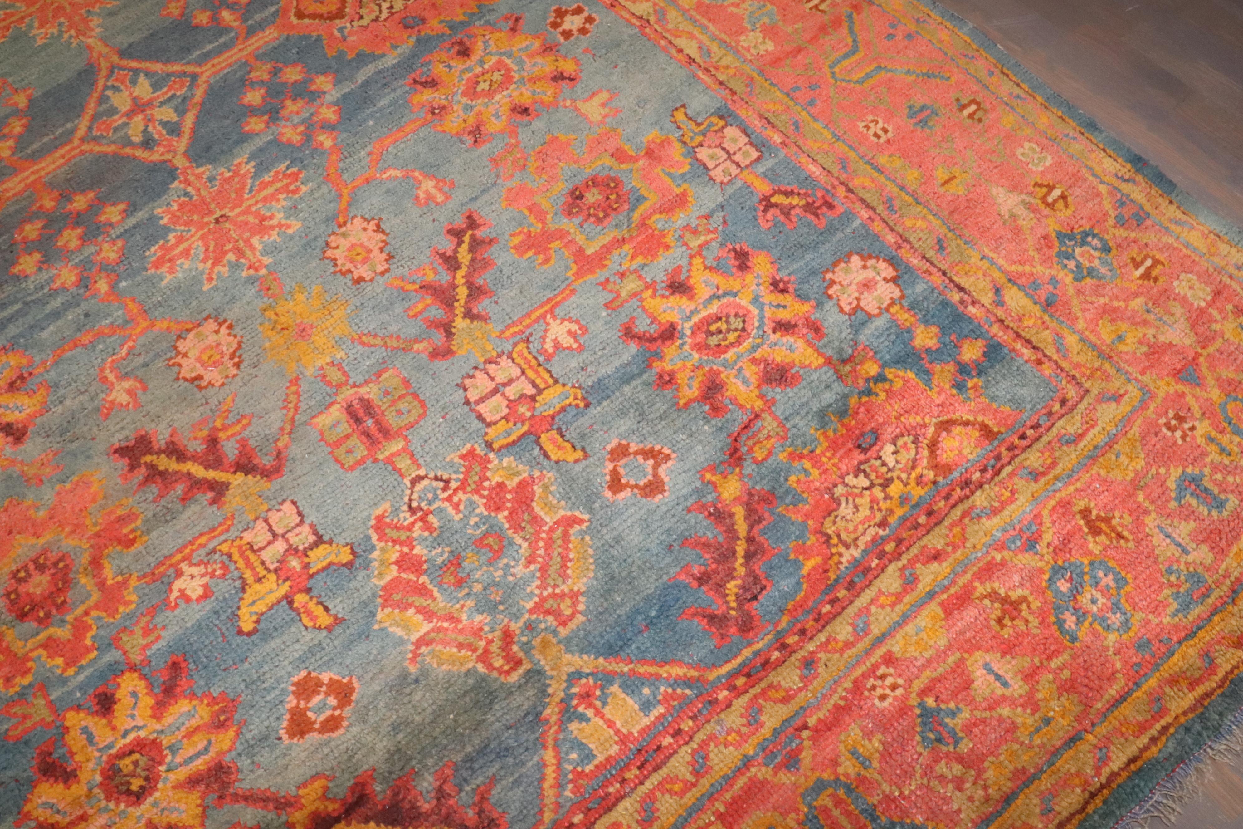 Colección Zabihi Alfombra Oushak Turca Antigua 6