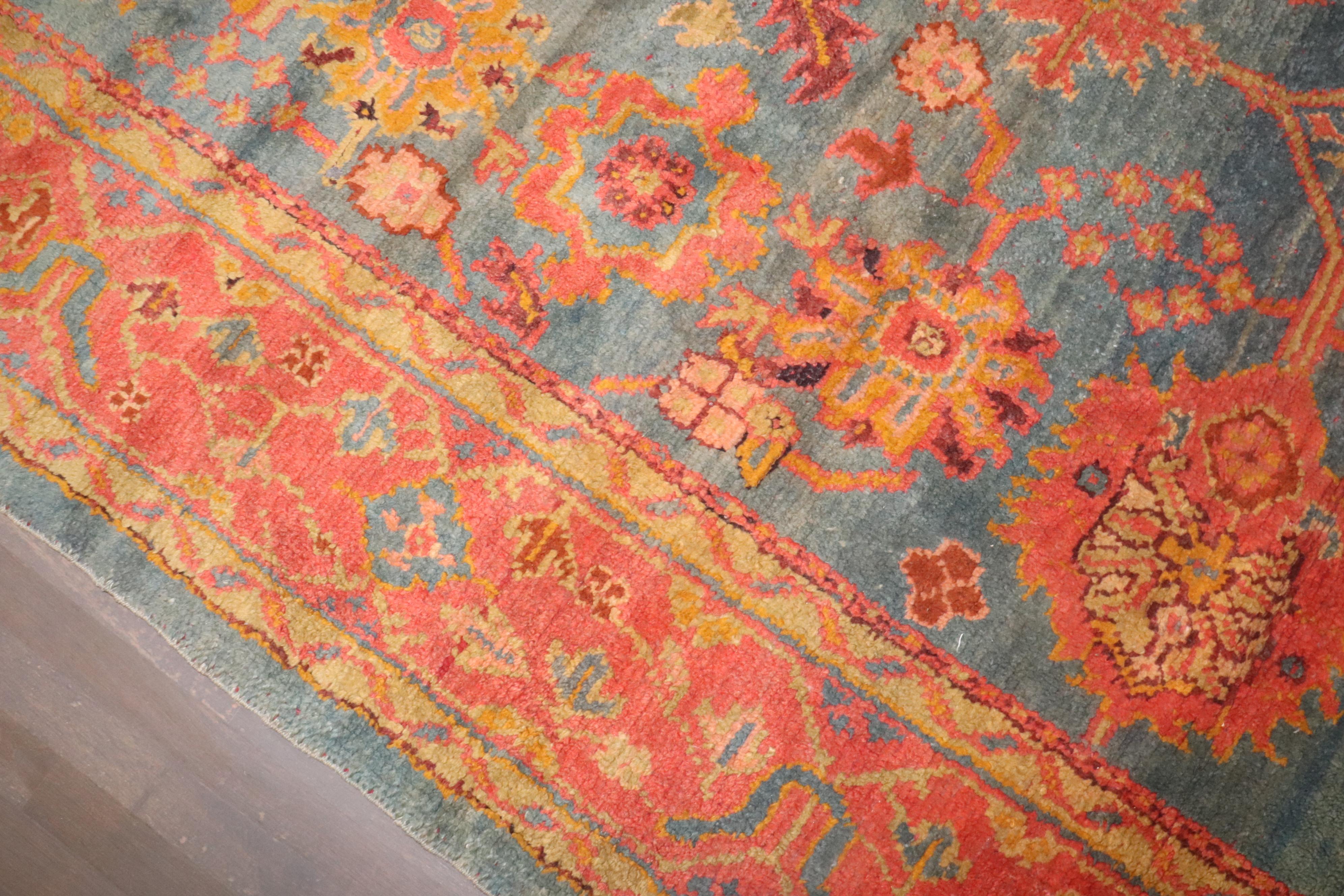 Colección Zabihi Alfombra Oushak Turca Antigua Turco