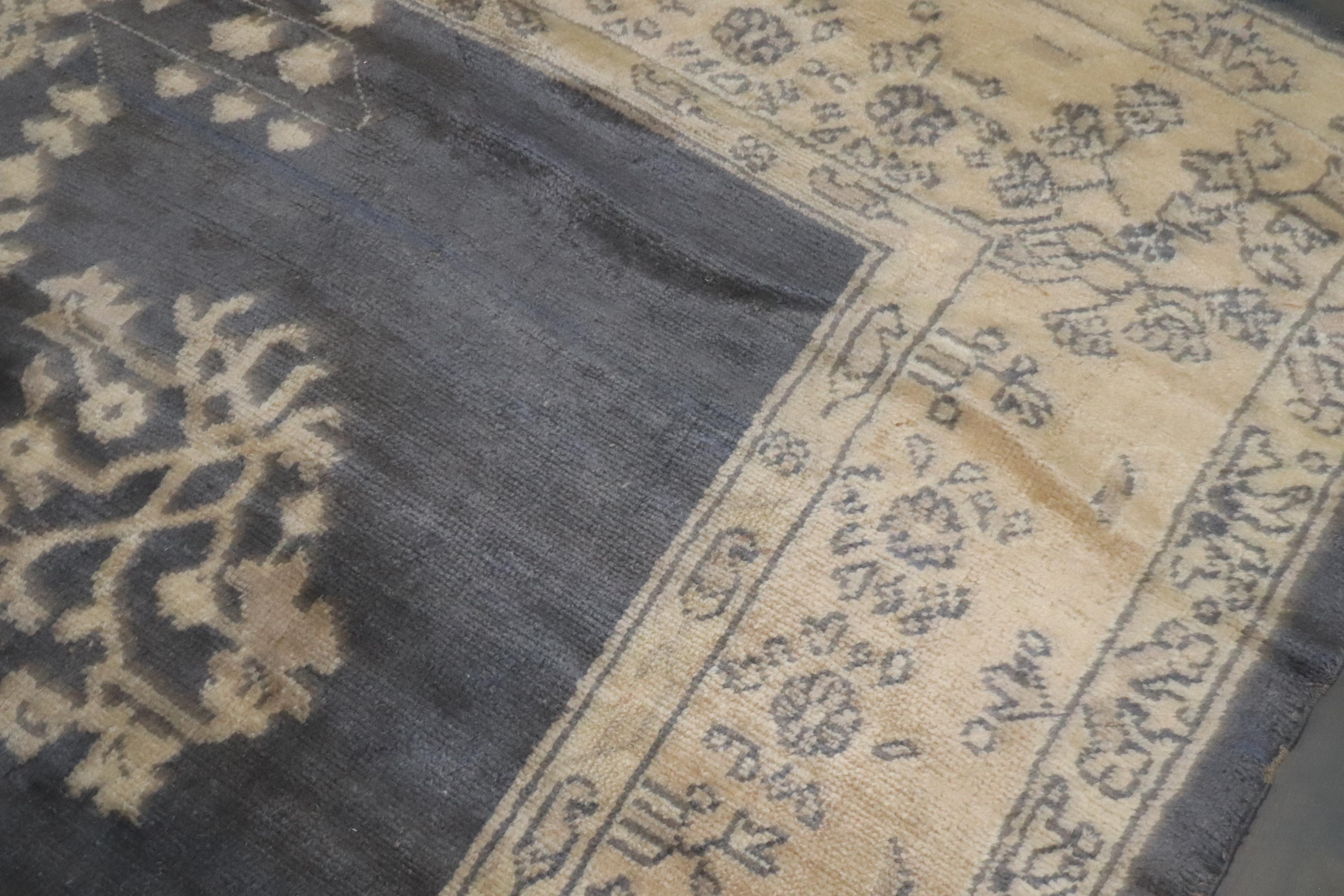 20th Century Zabihi Collection Antique Turkish Oushak Rug For Sale