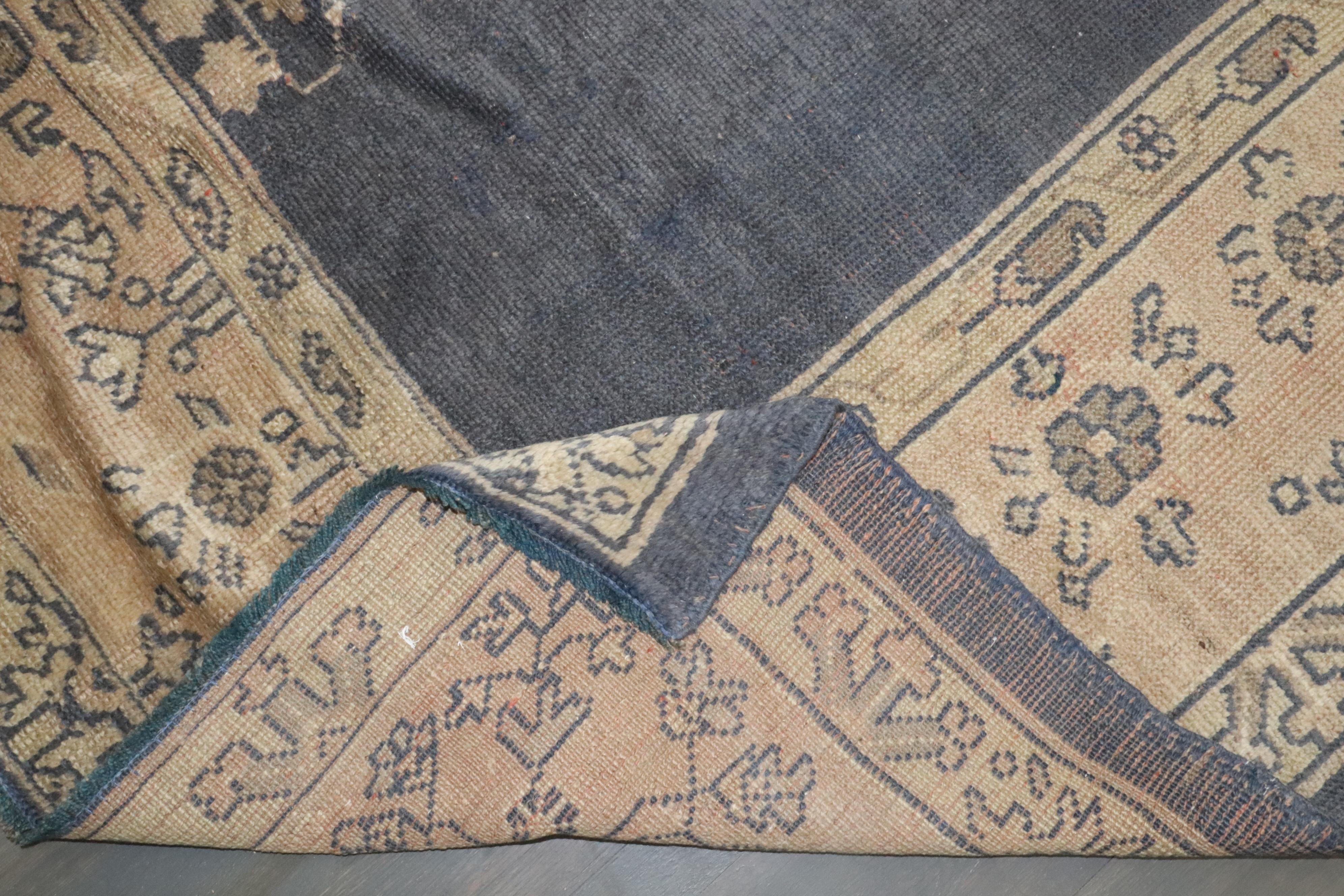 Zabihi Collection Antique Turkish Oushak Rug For Sale 1
