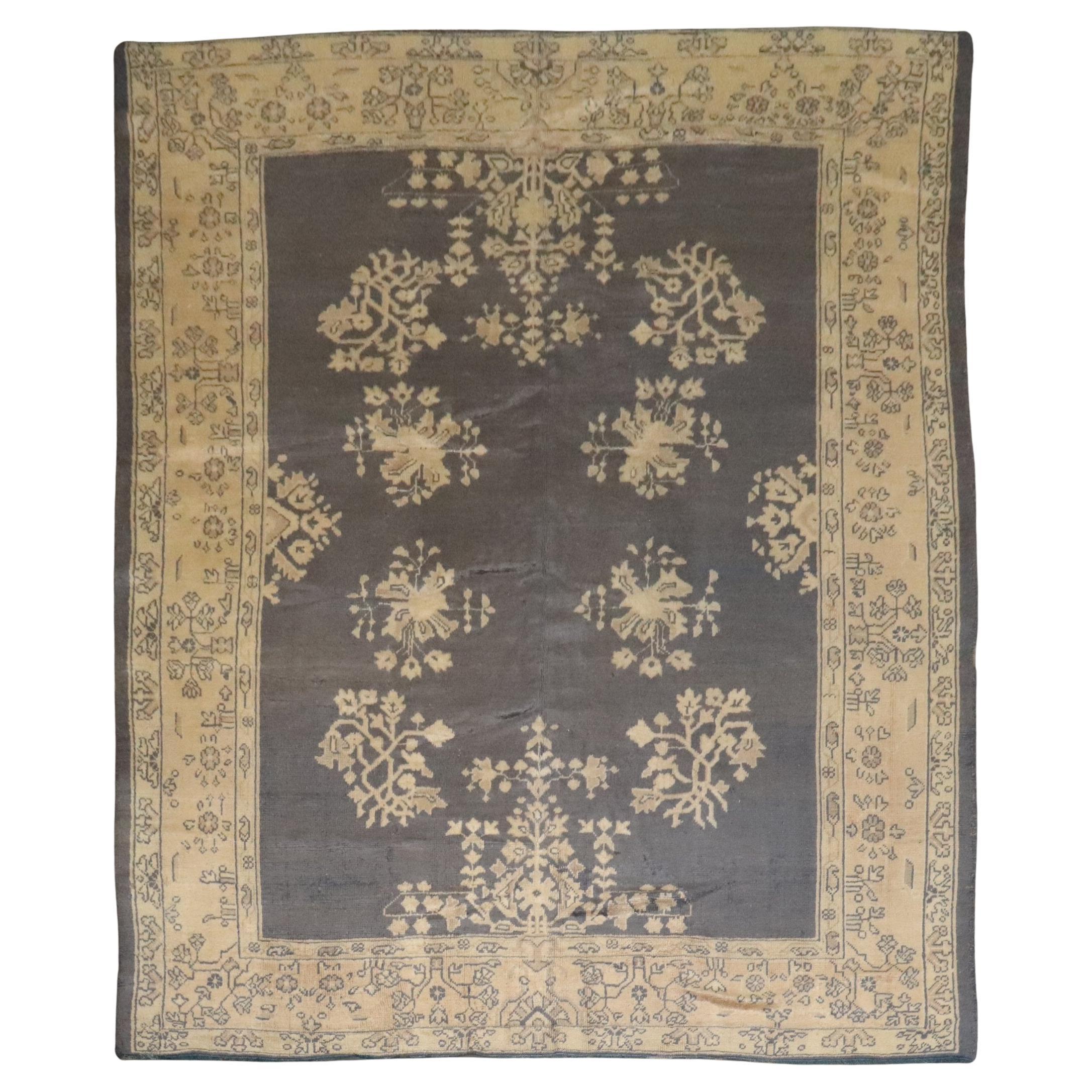 Tapis d'Oushak turc ancien de la collection Zabihi