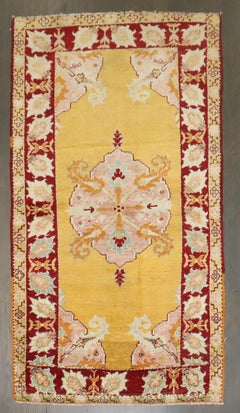 Zabihi Collection Antique Turkish Scatter Throw Size Rug