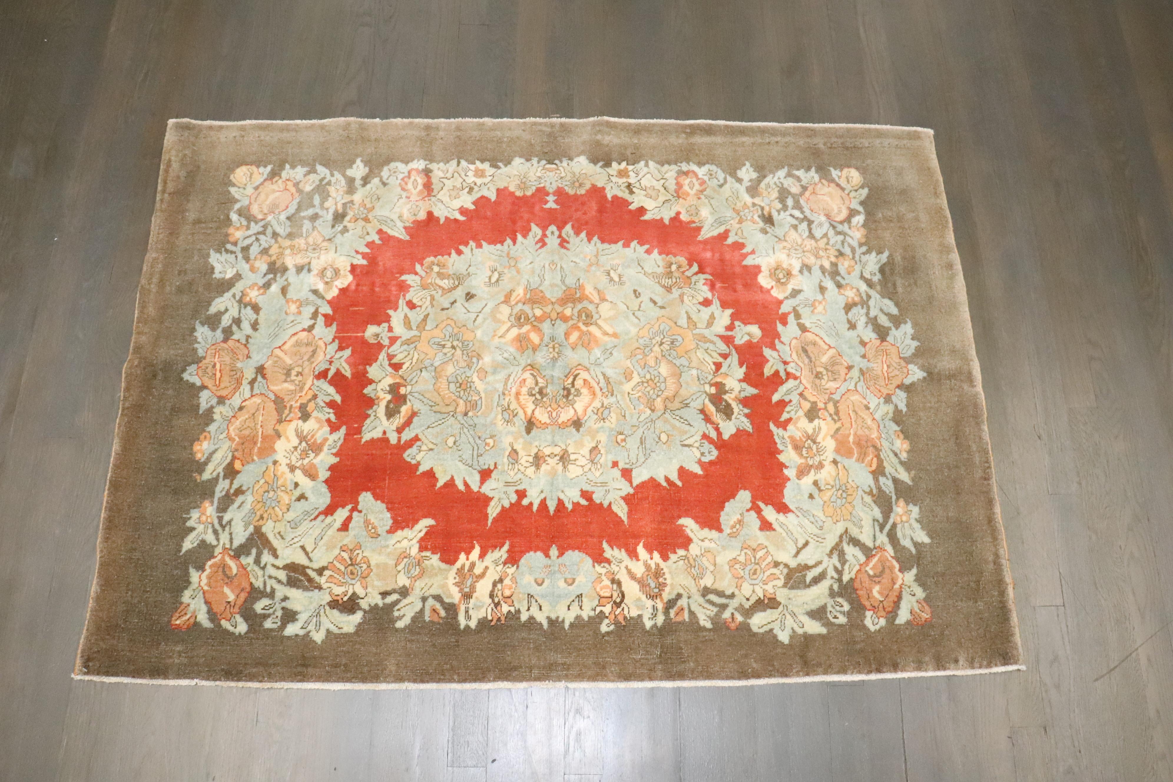 XX secolo Tappeto Zabihi Collection'S antico turco Sivas piccolo in vendita