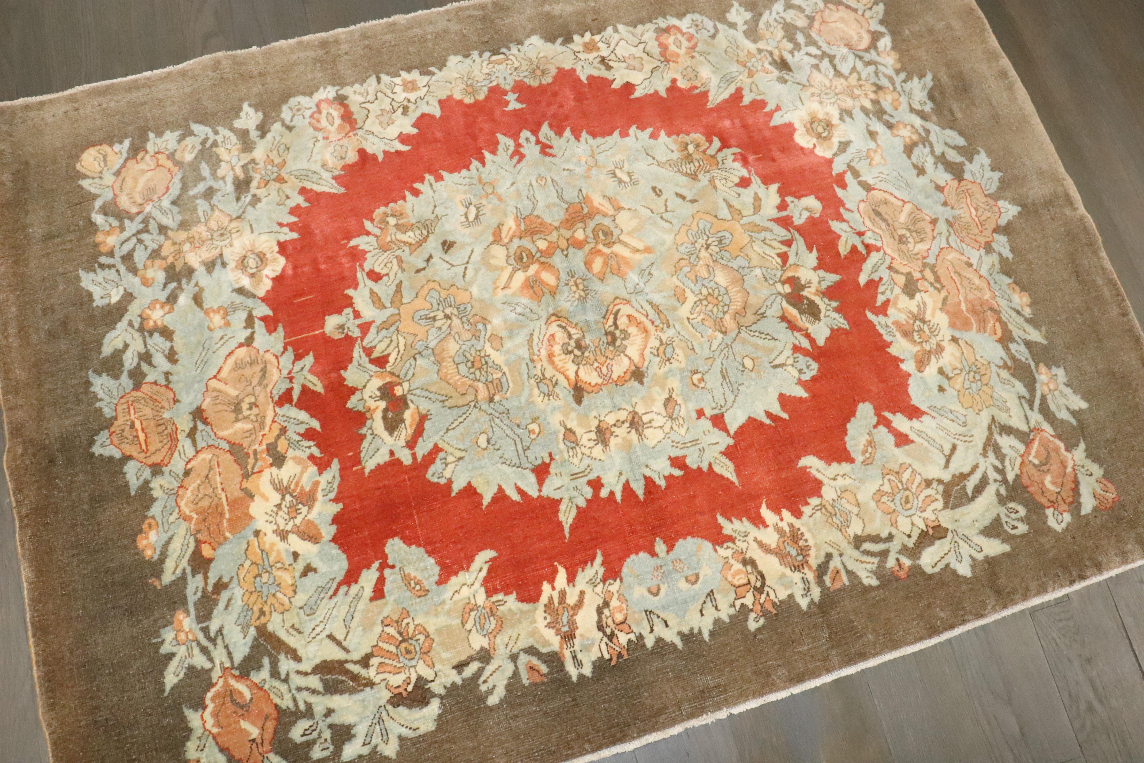 Lana Tappeto Zabihi Collection'S antico turco Sivas piccolo in vendita