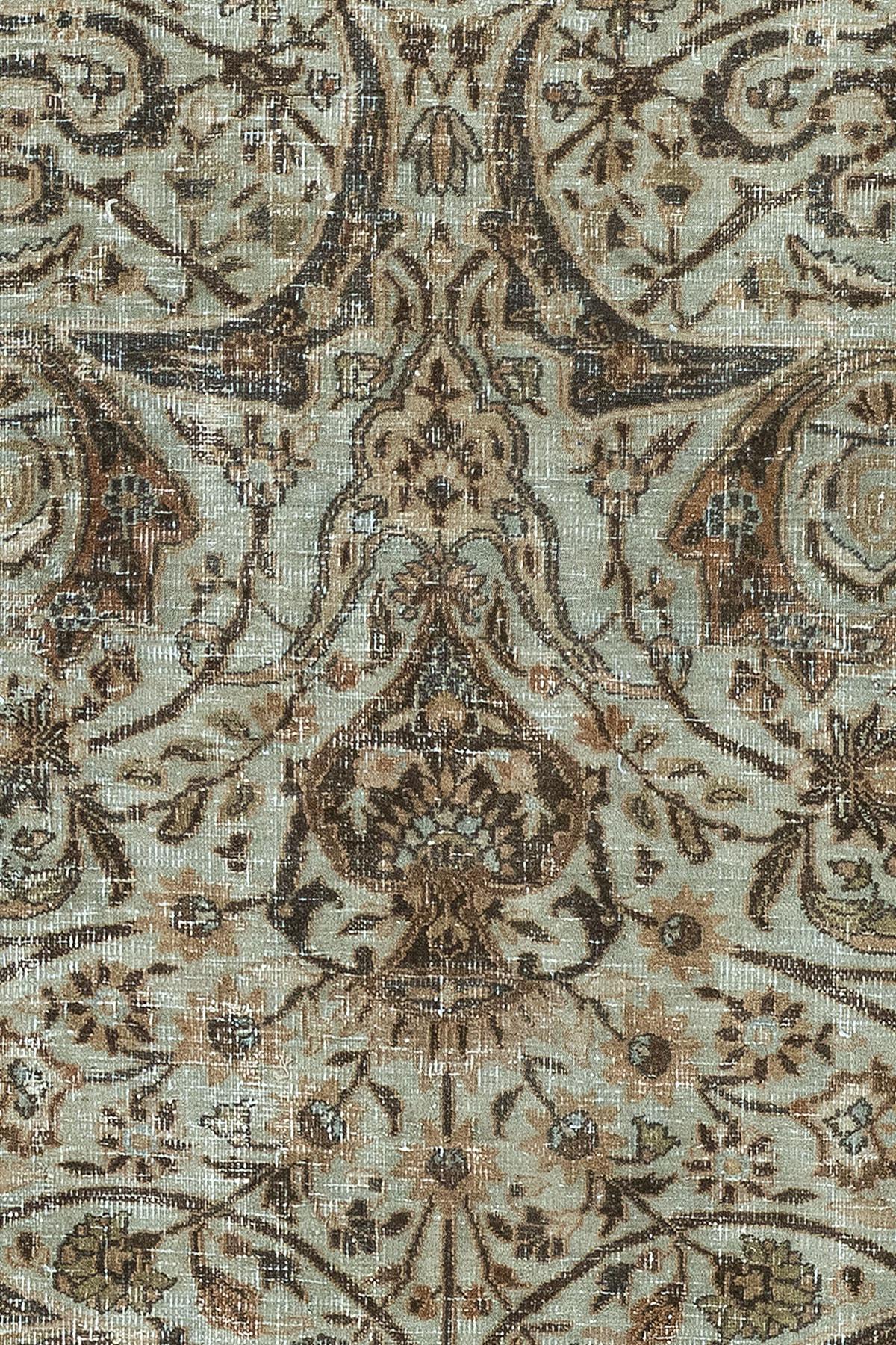Zabihi Collection Antique Worn Persian Oversize Carpet In Distressed Condition For Sale In New York, NY