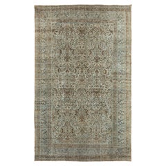 Zabihi Collection Antique Worn Persian Oversize Carpet