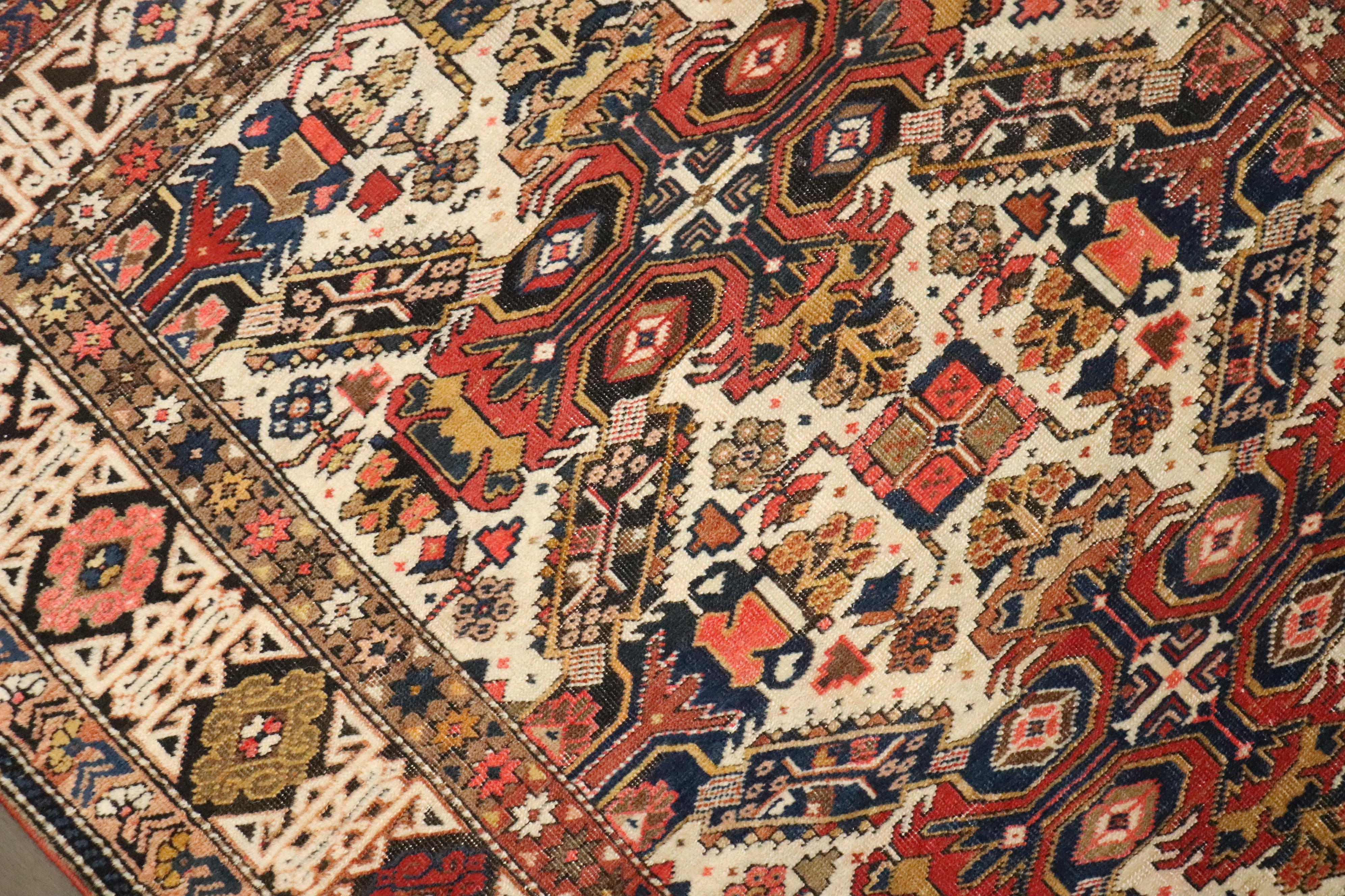 Laine Zabihi Collection Antique Zeychour Caucasian Kuba Rug en vente