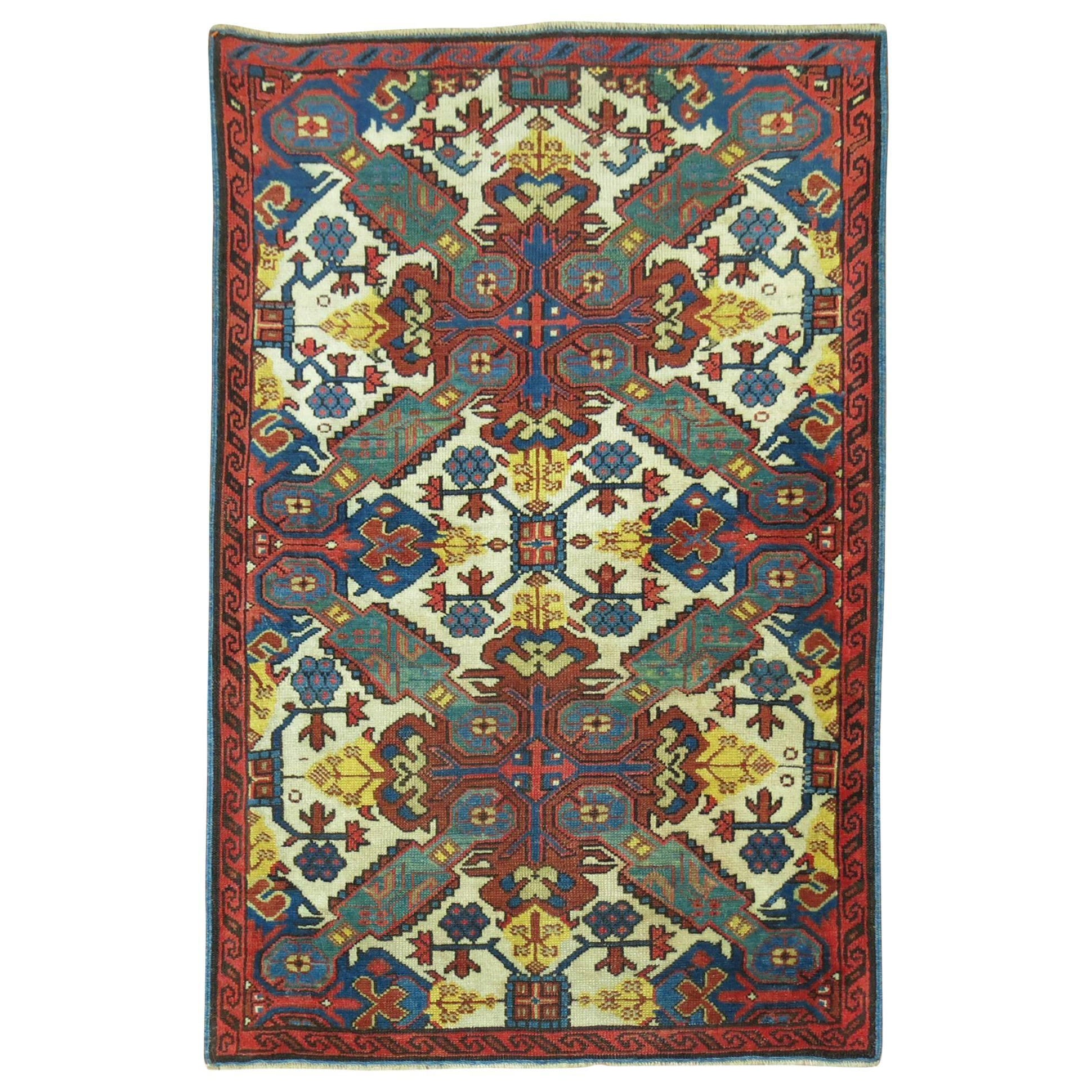 Zabihi Collection Antique Zeychour Caucasian Kuba Rug