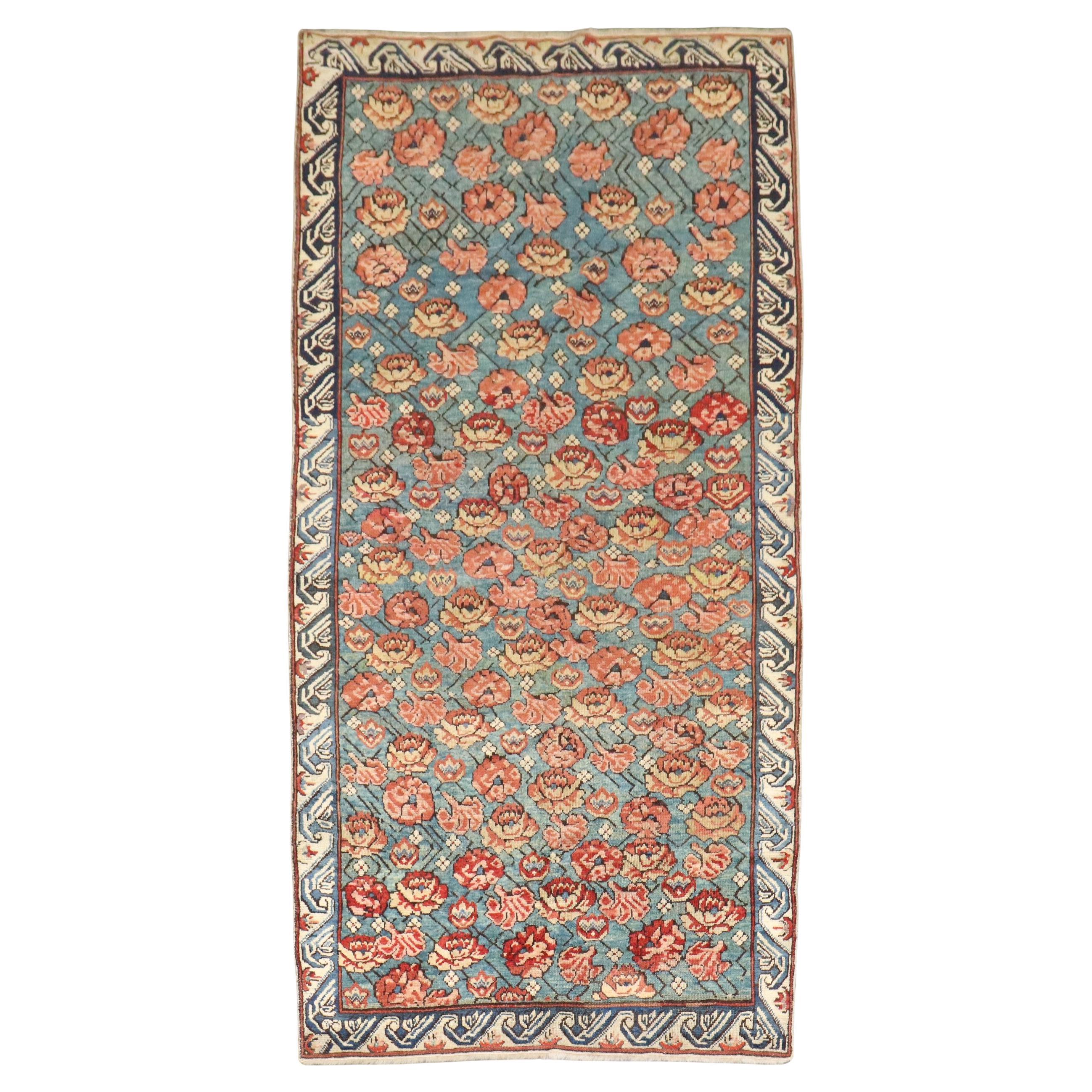 Zabihi Collection Antique Zeychour Green Caucasian Kuba Rug
