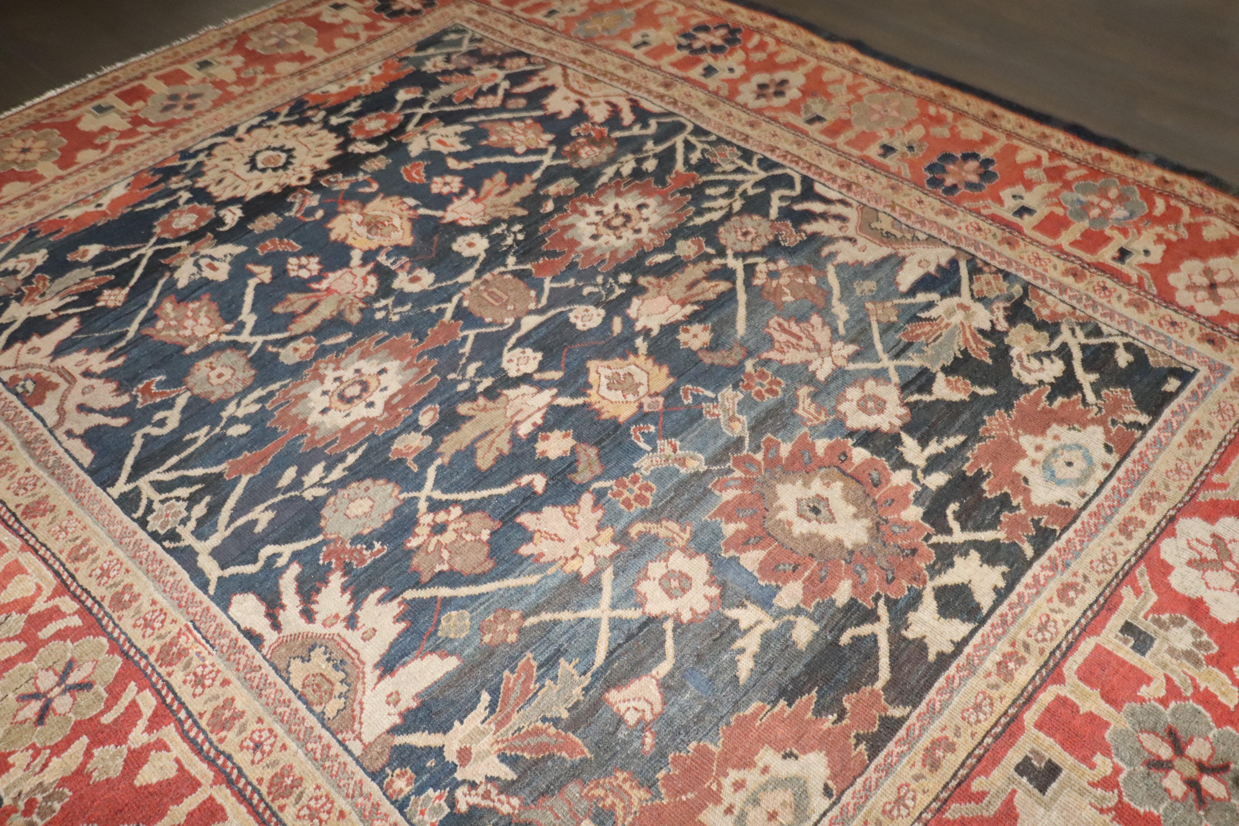 Zabihi Collection Antico Ziegler Mahal Tappeto persiano del XIX secolo in vendita 4