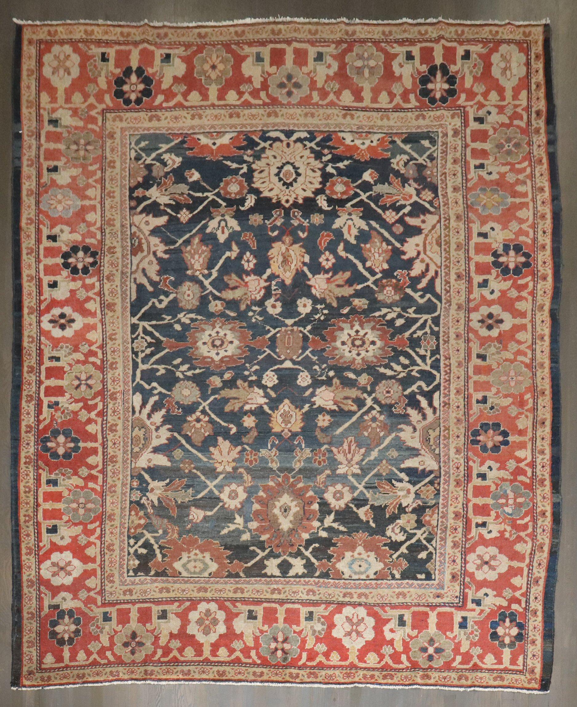 Zabihi Collection Antico Ziegler Mahal Tappeto persiano del XIX secolo in vendita 6