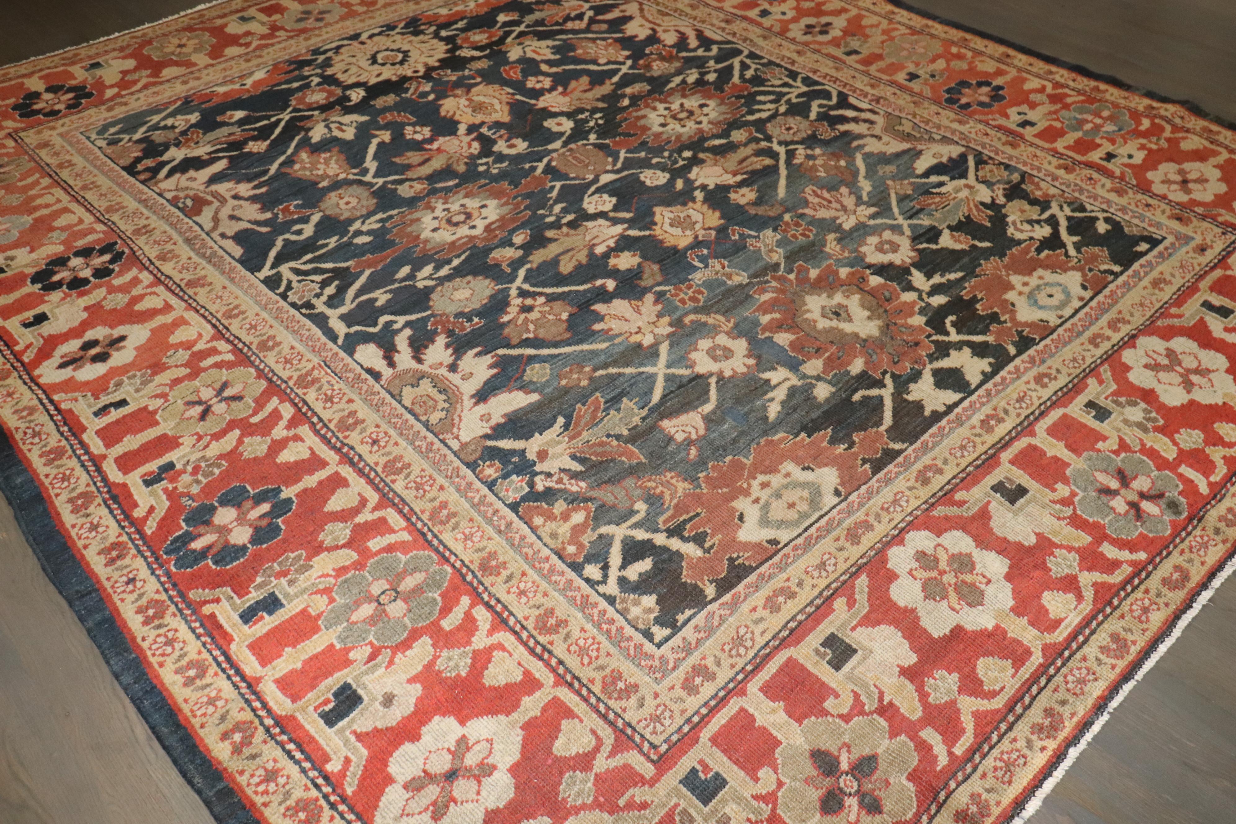 Zabihi Collection Antico Ziegler Mahal Tappeto persiano del XIX secolo In condizioni buone in vendita a New York, NY