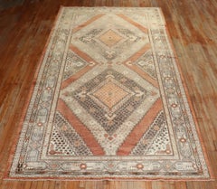 Zabihi Collection Apricot Color  Khotan Gallery Rug