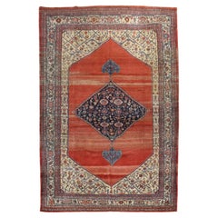Zabihi Collection  Authentic Antique Persian Bidjar Rug