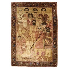 Zabihi Collection'S Tappeto biblico antico Lavar Kerman della fine del XIX secolo