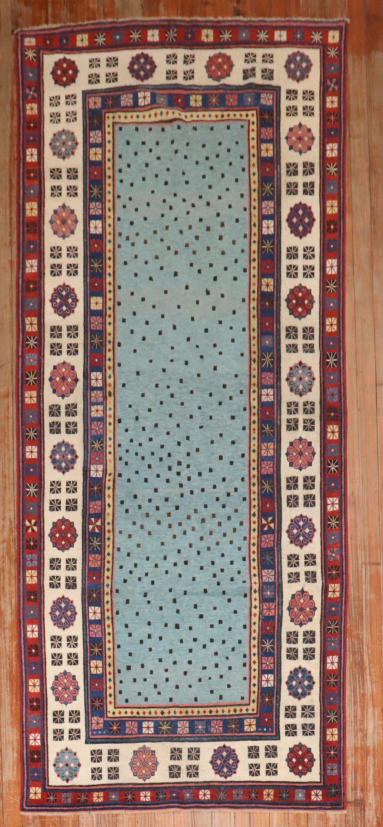 A late 19th-century Caucasian high decorative Talish Runner

Measures: 3'3
