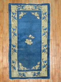 Zabihi Collection Blue Chinese Small Rug