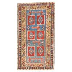 Antique Zabihi Collection Blue Karaghashli Caucasian Rug