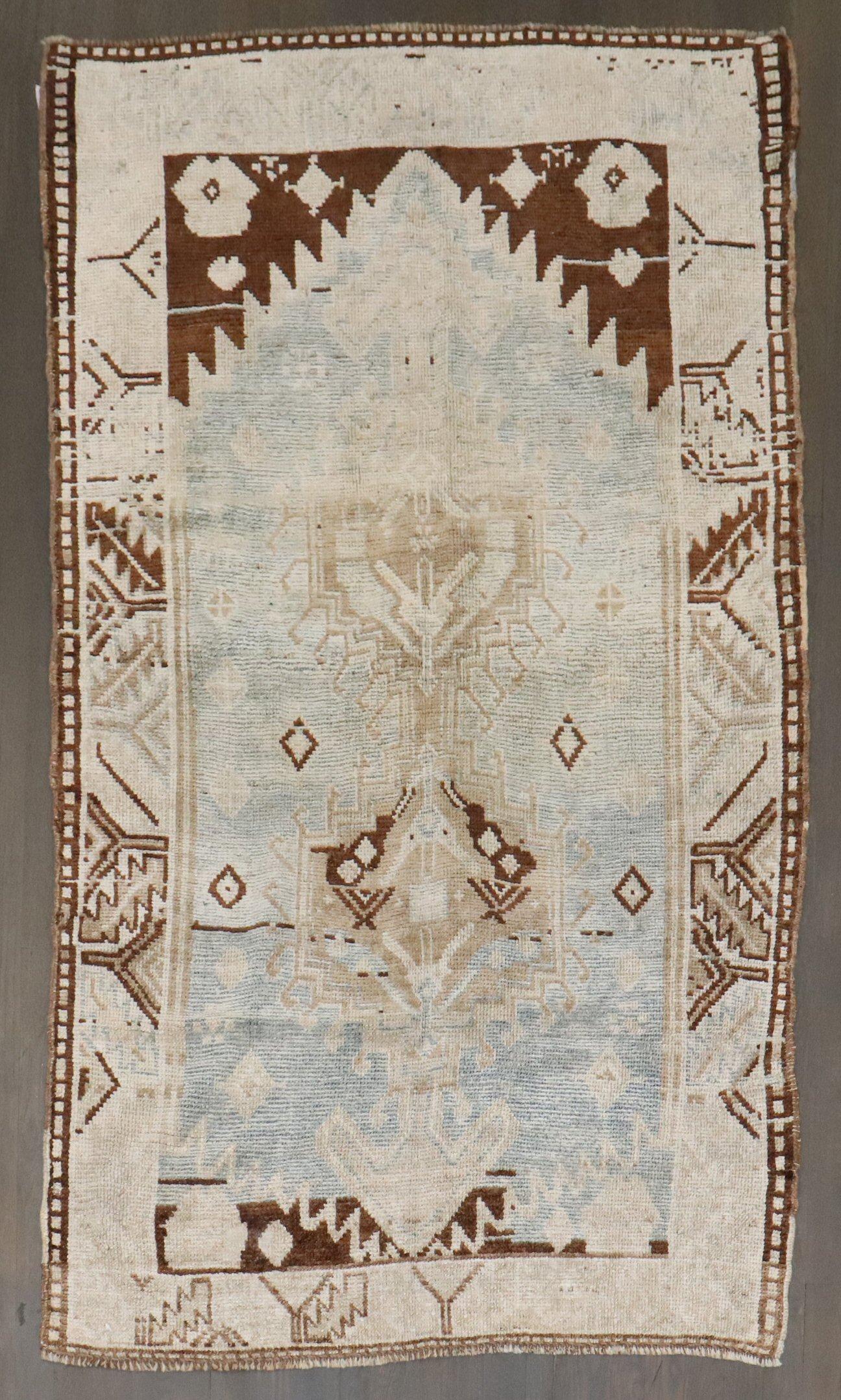 Tabriz Tappeto Zabihi Collection Blue Persian Malayer Accent Small Size in vendita