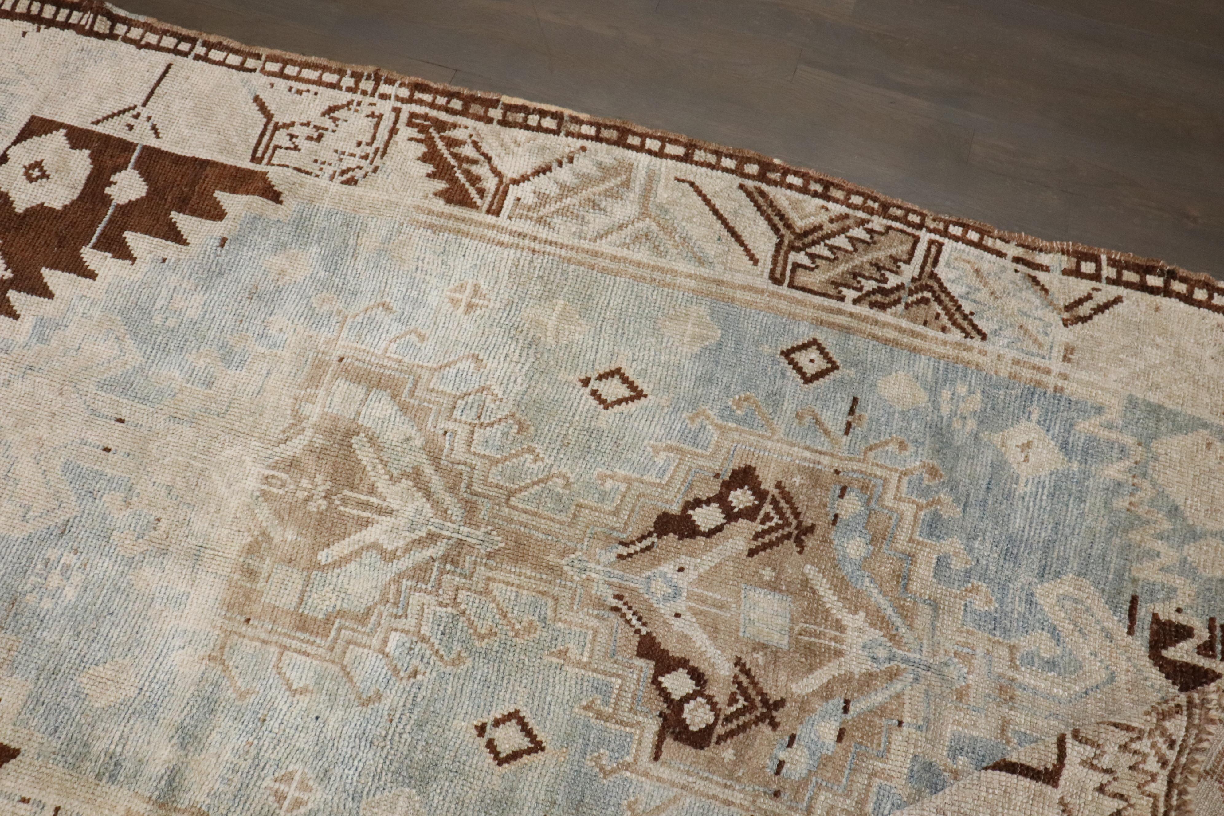 Tappeto Zabihi Collection Blue Persian Malayer Accent Small Size In condizioni buone in vendita a New York, NY