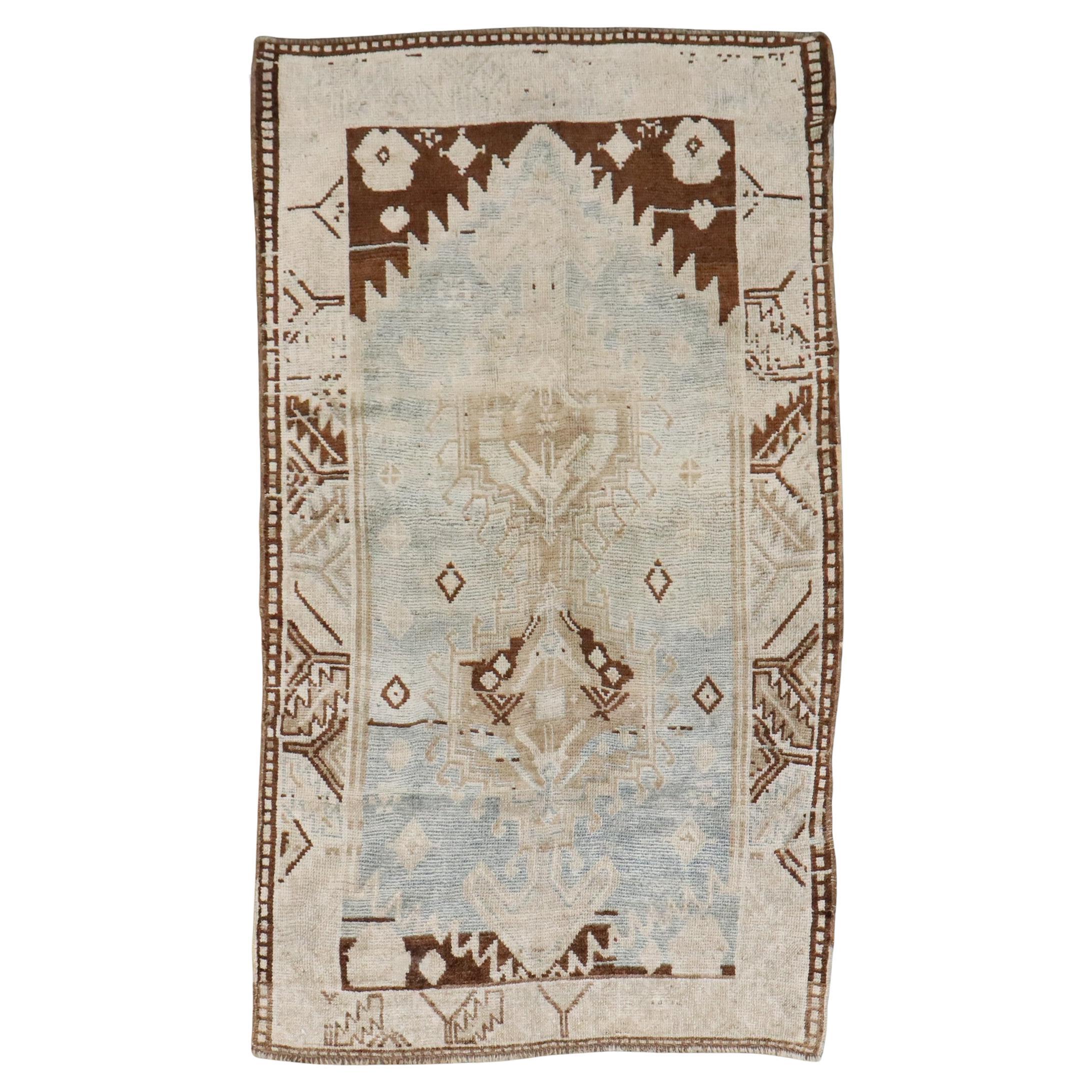 Tappeto Zabihi Collection Blue Persian Malayer Accent Small Size in vendita