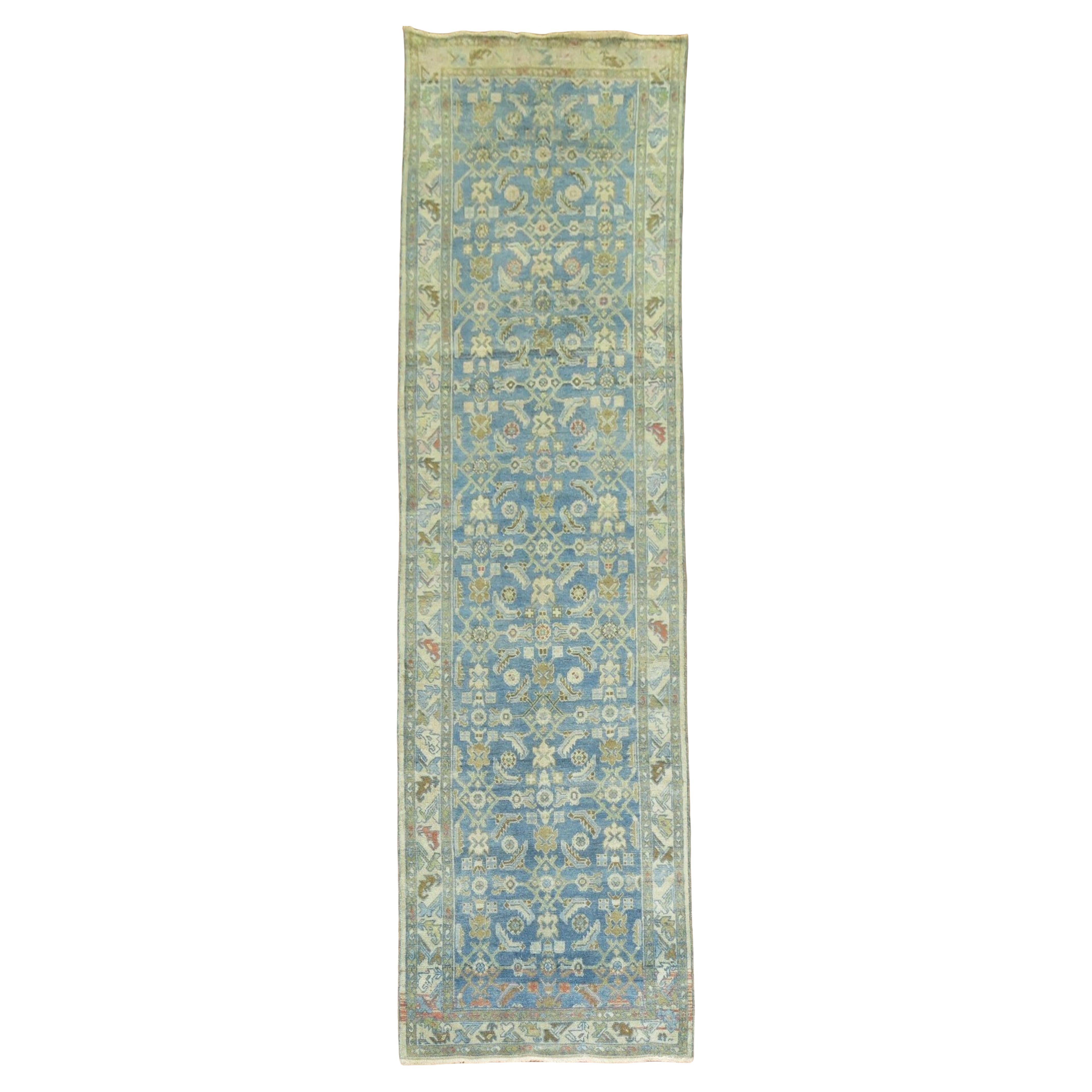 Runner antico persiano blu di Zabihi Collection
S
