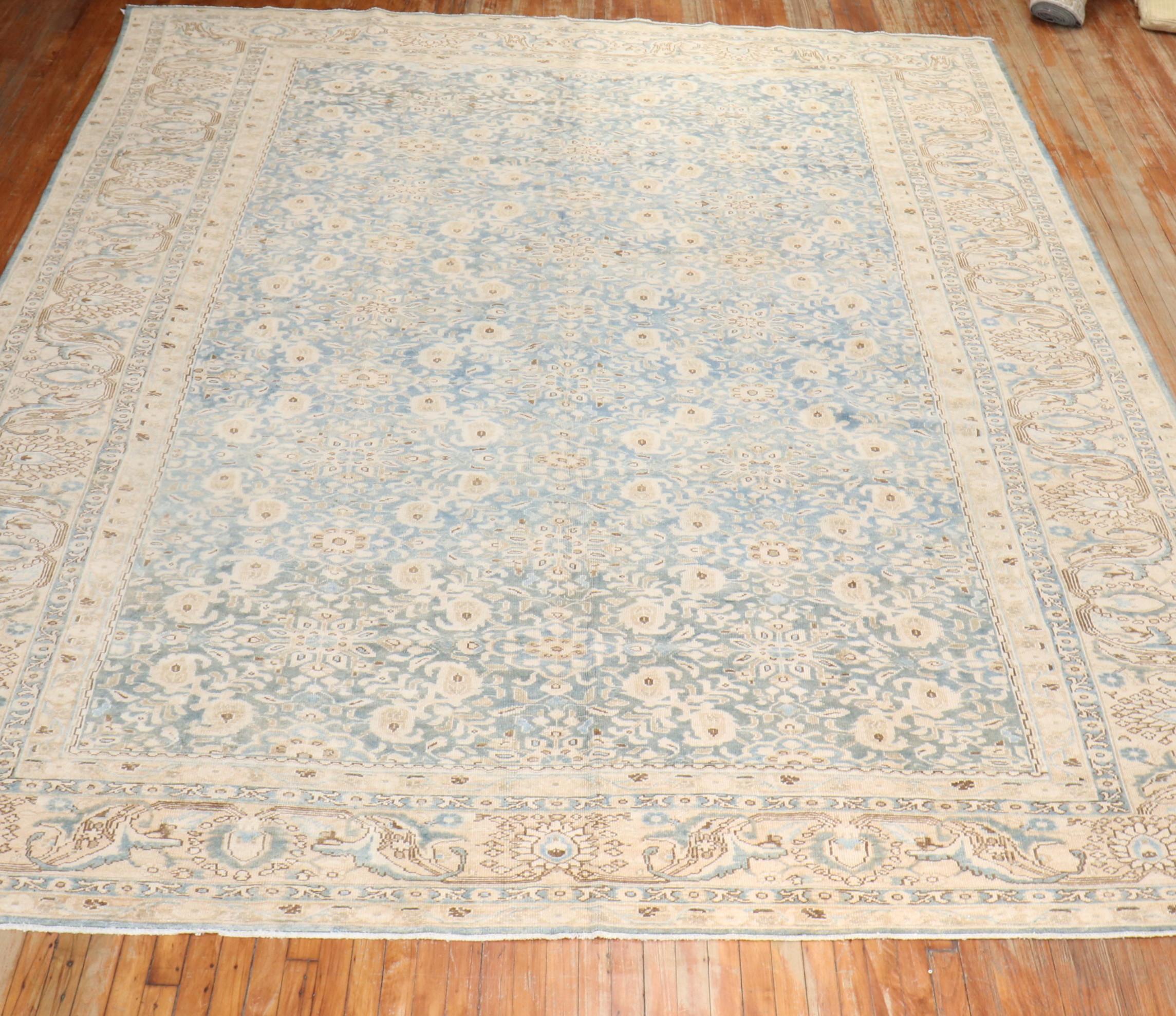 Blauer persischer Malayer-Teppich der Zabihi-Kollektion in Zimmergröße im Angebot 4