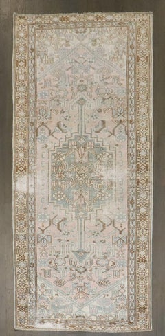 Zabihi Collection Blush Pink Persian Malayer Antique Rug