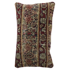 Antique Zabihi Collection Bolster size Persian Kerman Rug Pillow