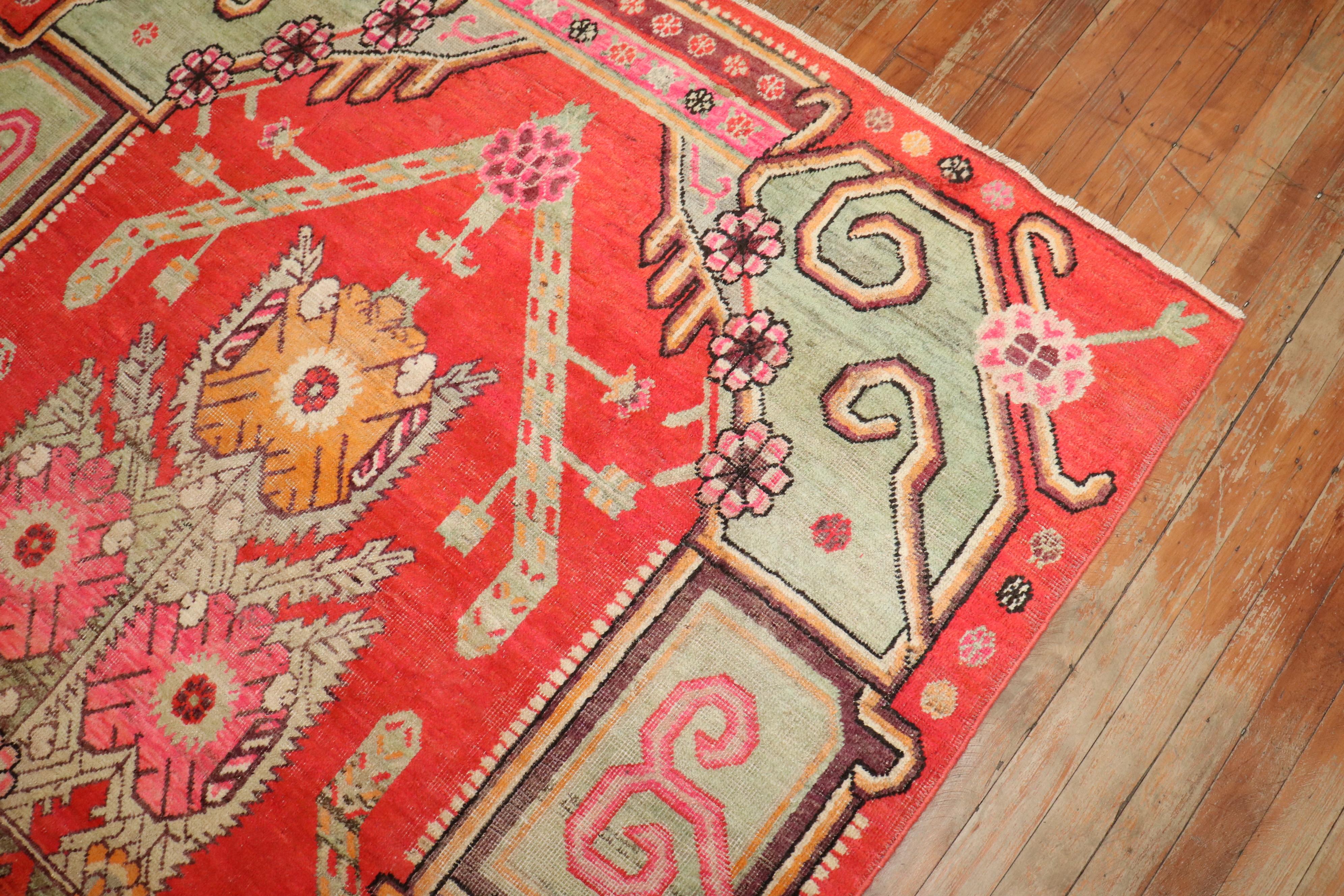 mid 20th century samarkand khotan rug

Details
rug no.	j3416

size	5' 2