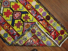 Zabihi Collection bright Yellow Turkish Anatolian Runner