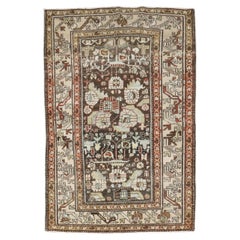 Colección Zabihi Alfombra Persa Antigua Malayer Marrón