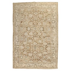 Zabihi Collection Brown Persian Malayer Rug