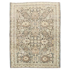 Zabihi Collection Brown Persian Malayer Rug