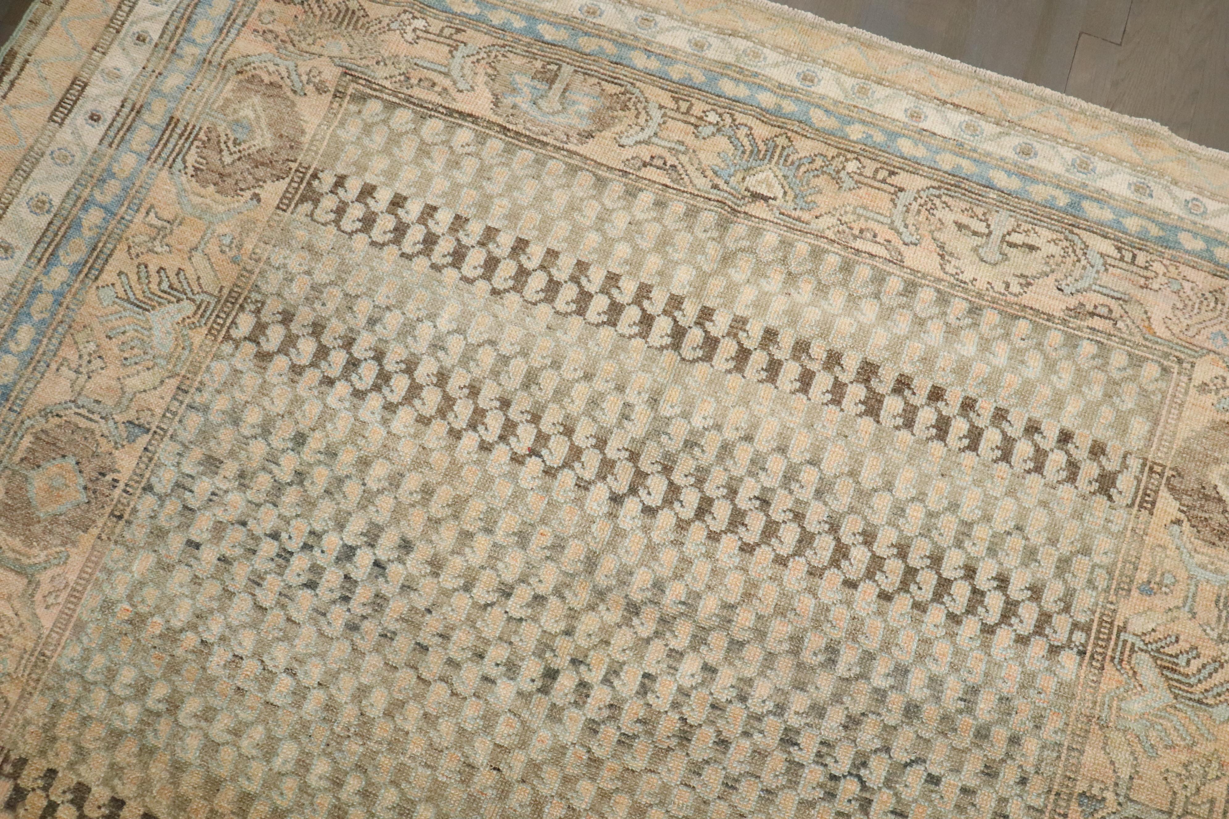 Zabihi Collection Brown Persian Malayer Saraband Rug For Sale 2